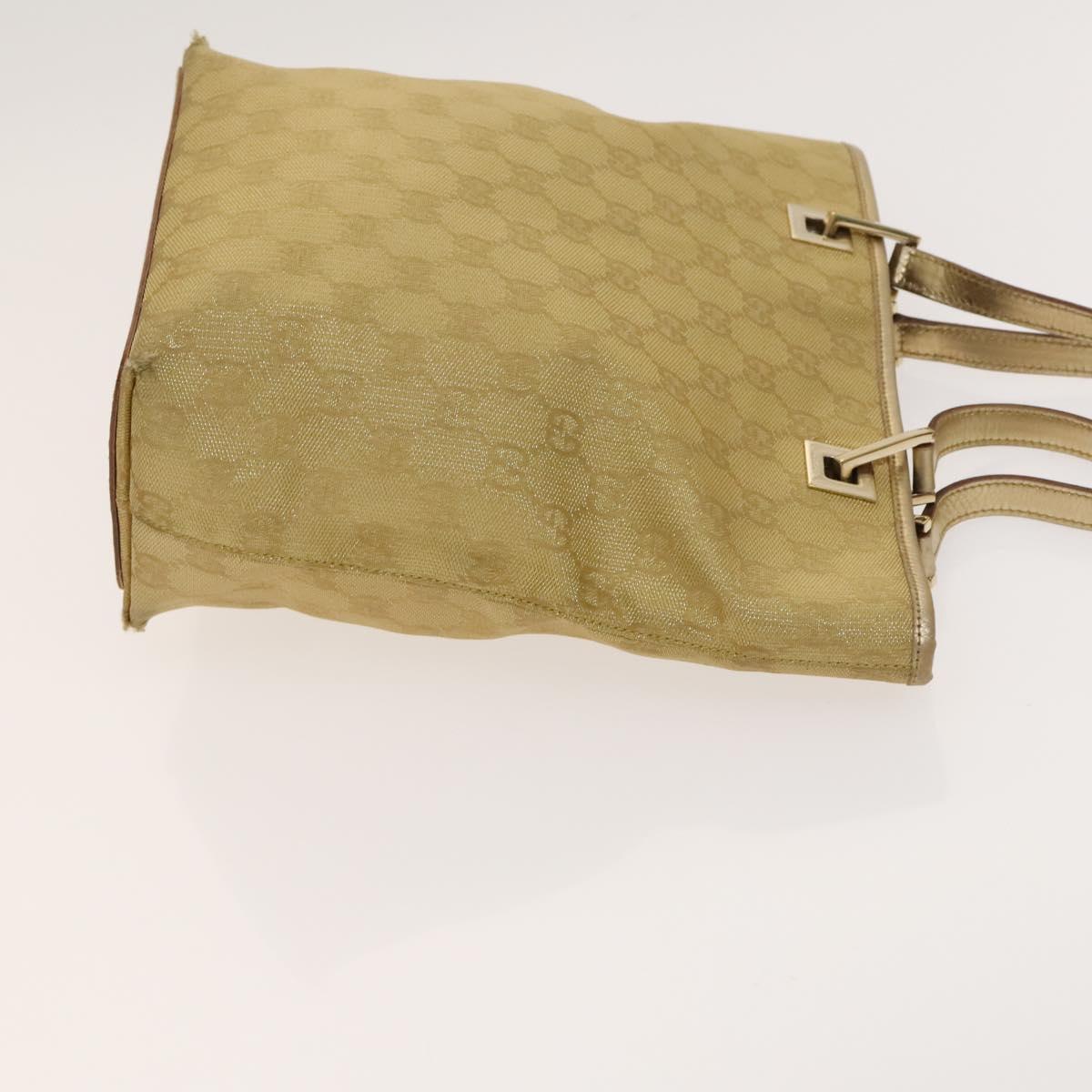 GUCCI GG Canvas Shoulder Bag 2Set Beige Gold Auth ti3169