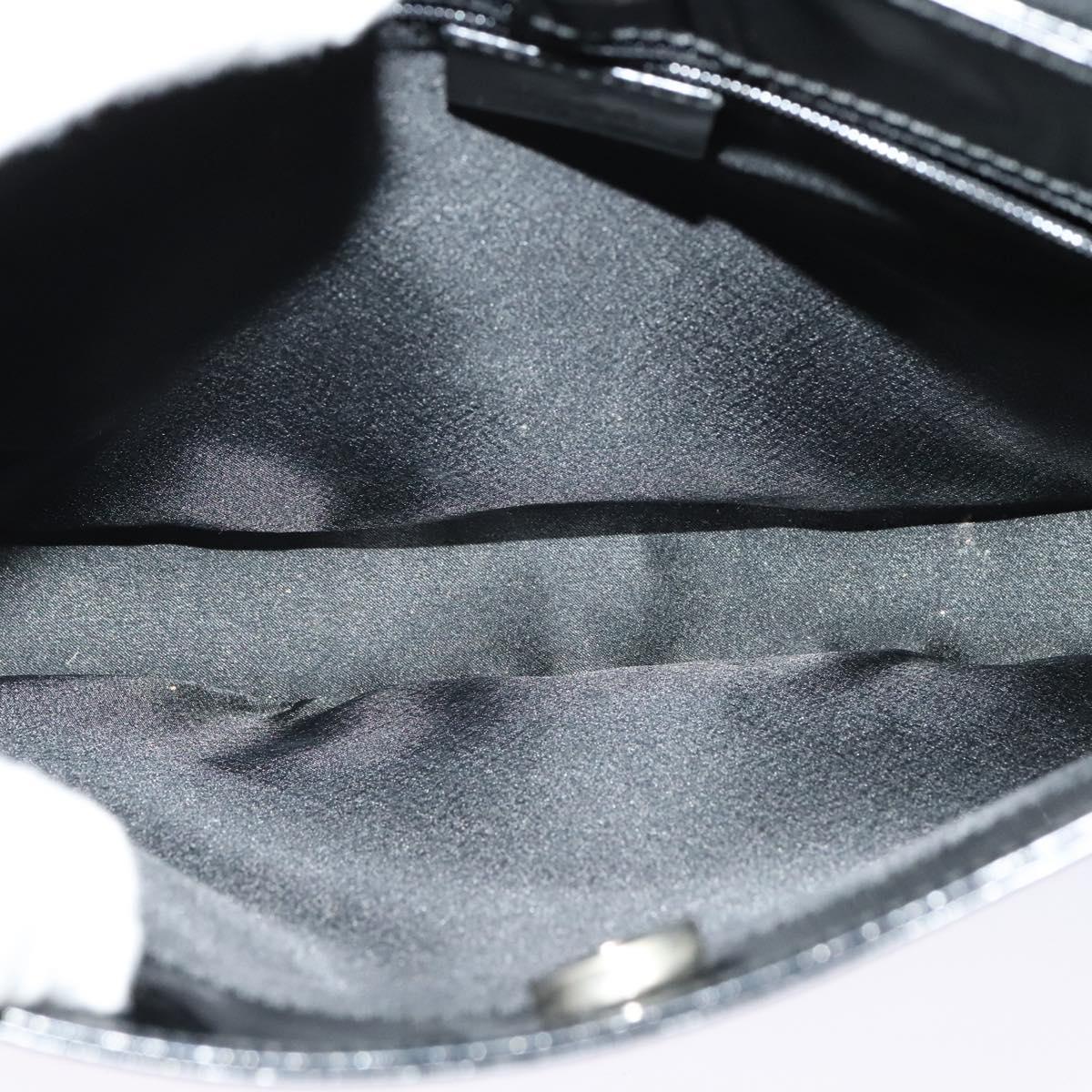 GUCCI Shoulder Bag Patent leather Black 001 3193 Auth ti3181
