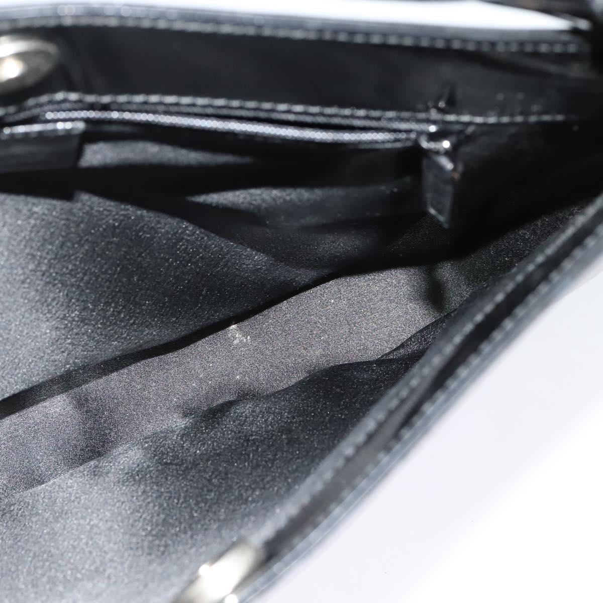 GUCCI Shoulder Bag Patent leather Black 001 3193 Auth ti3181