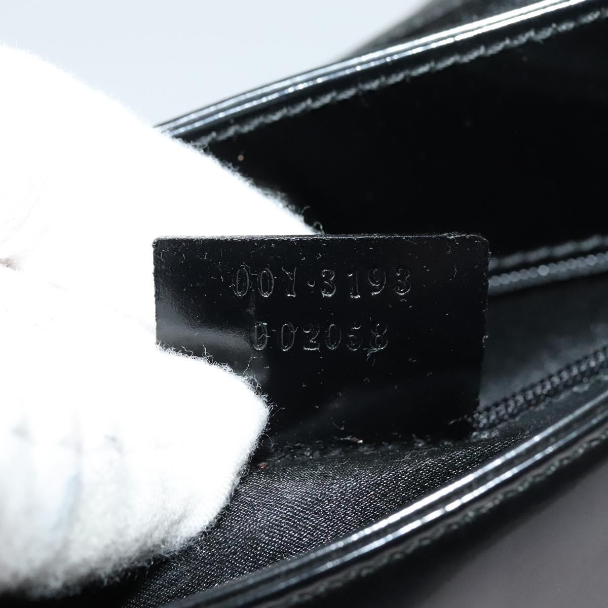 GUCCI Shoulder Bag Patent leather Black 001 3193 Auth ti3181