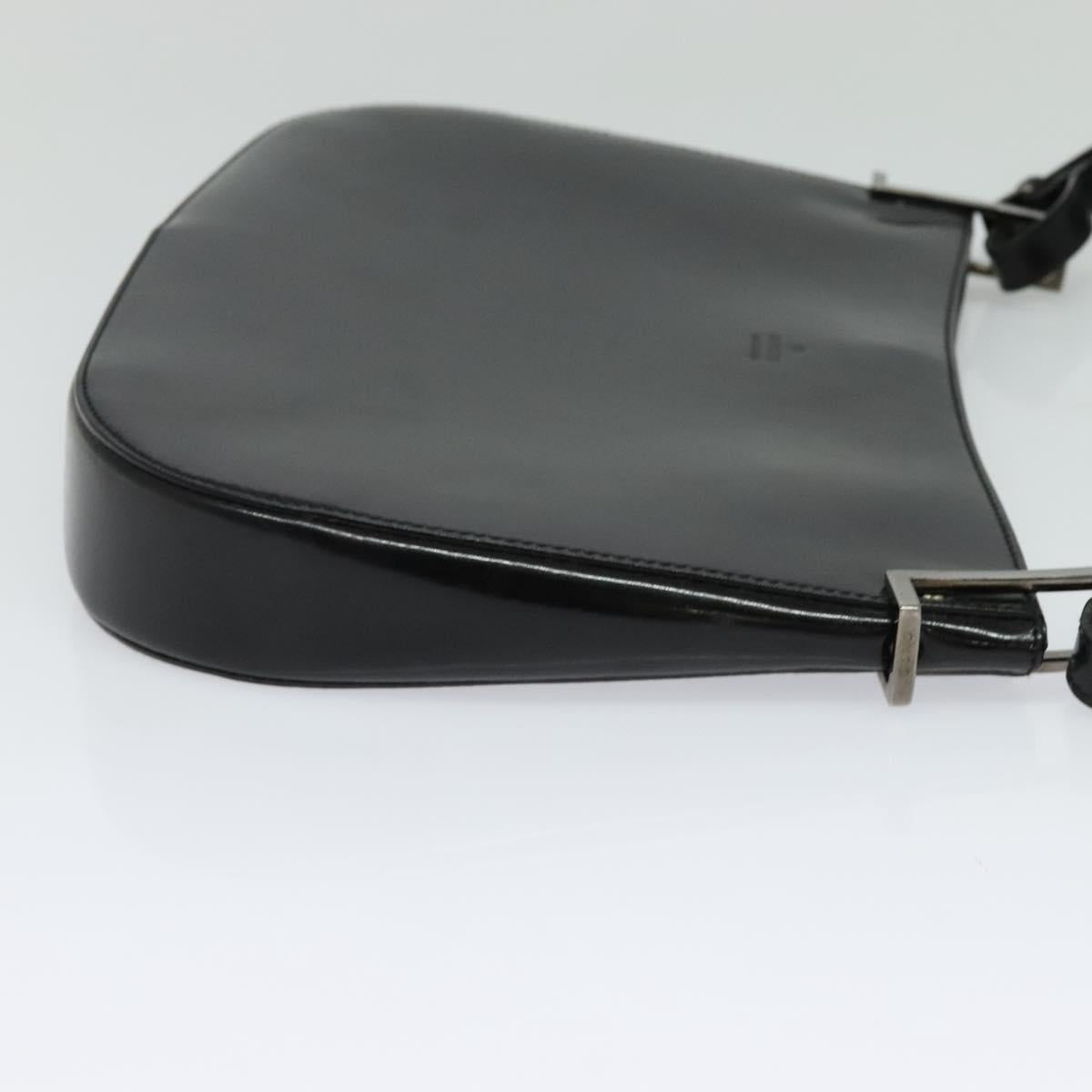 GUCCI Shoulder Bag Patent leather Black 001 3193 Auth ti3181