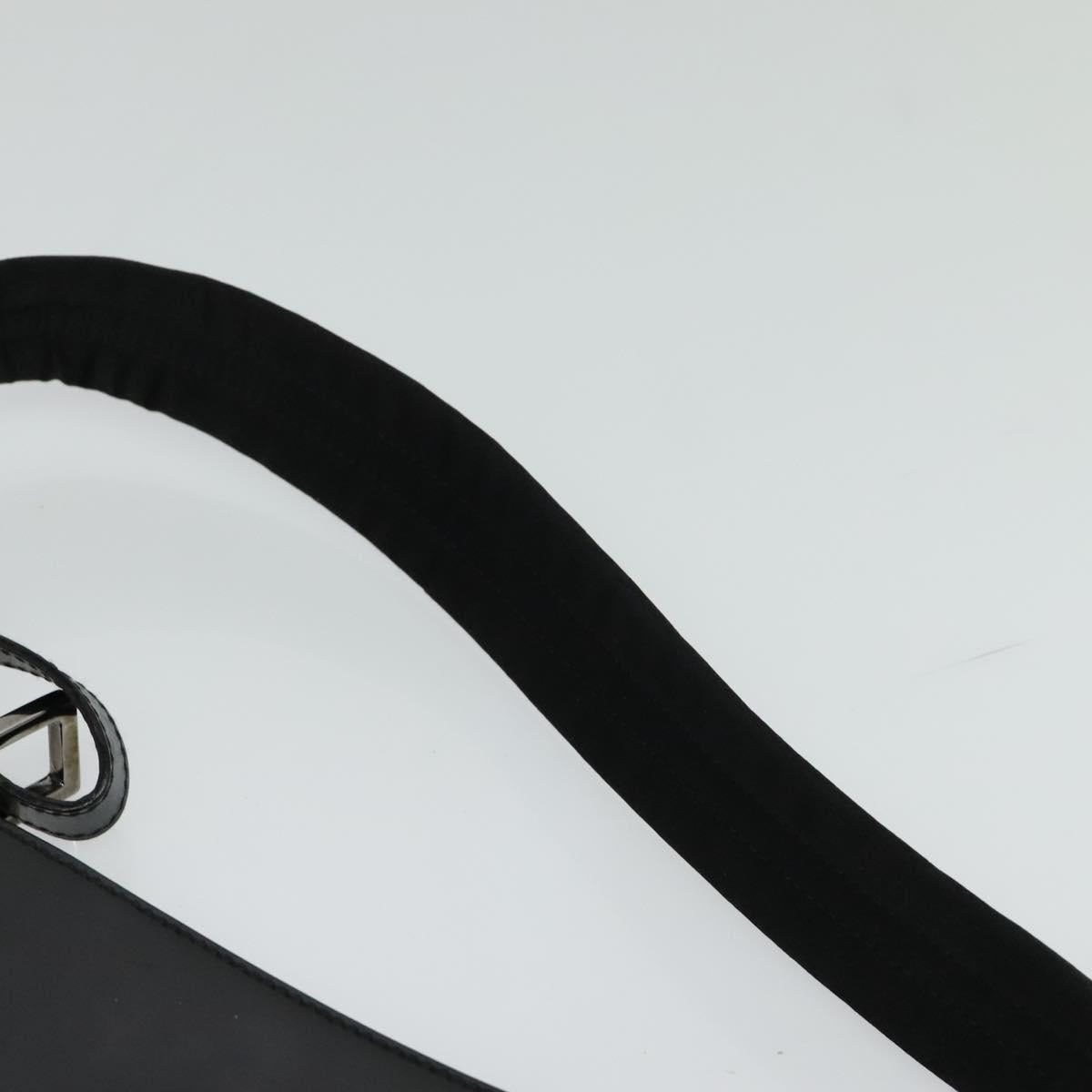 GUCCI Shoulder Bag Patent leather Black 001 3193 Auth ti3181