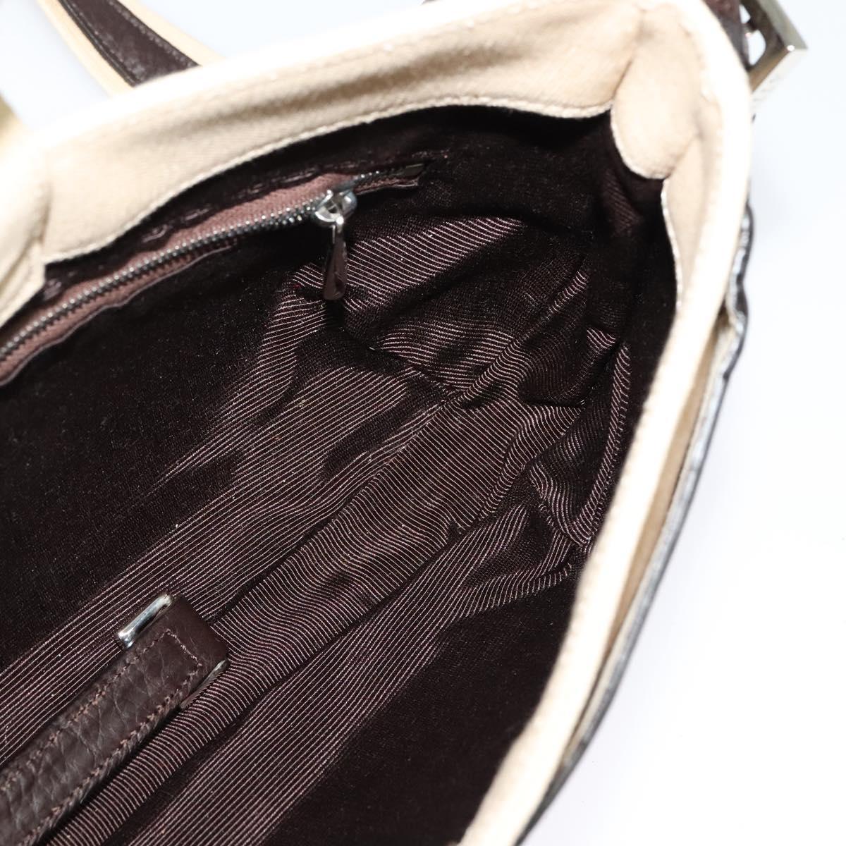 BALLY Shoulder Bag Leather Black Silver Auth ti3195