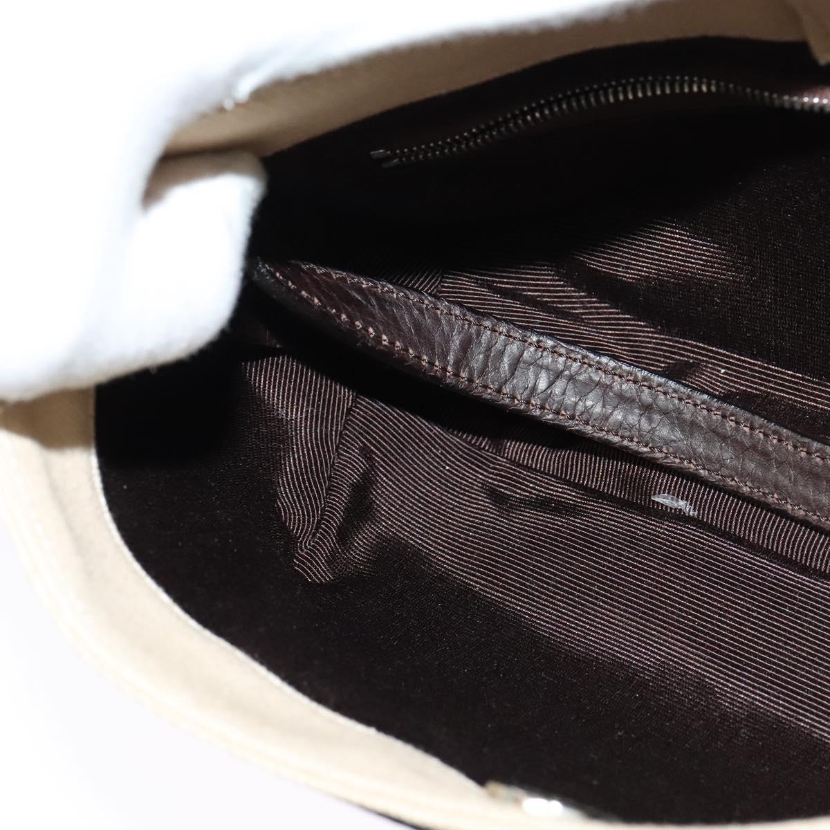 BALLY Shoulder Bag Leather Black Silver Auth ti3195