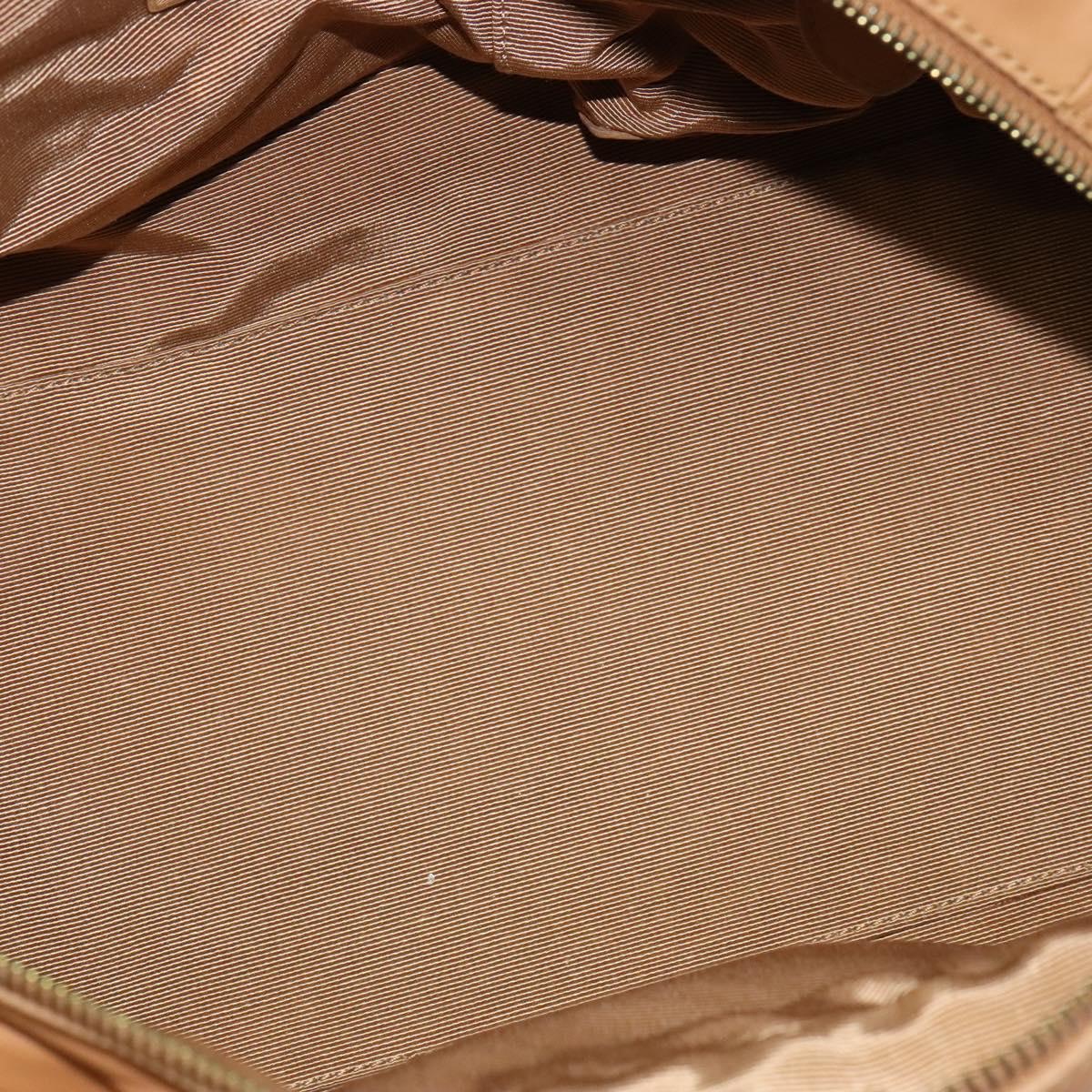 BALLY Hand Bag Leather Brown Gold Auth ti3209
