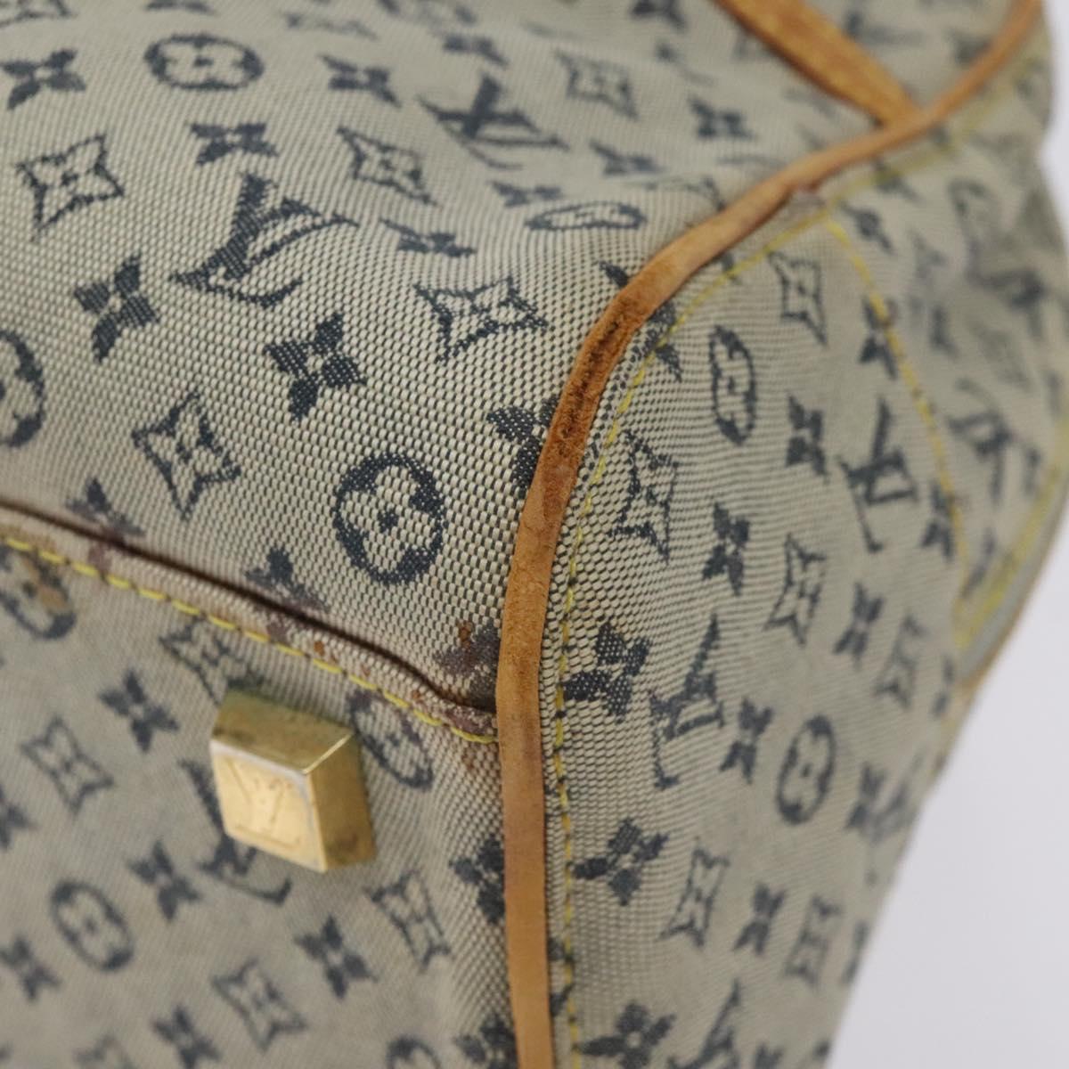 LOUIS VUITTON Monogram Mini Marie Hand Bag Blue M92003 LV Auth ti3219