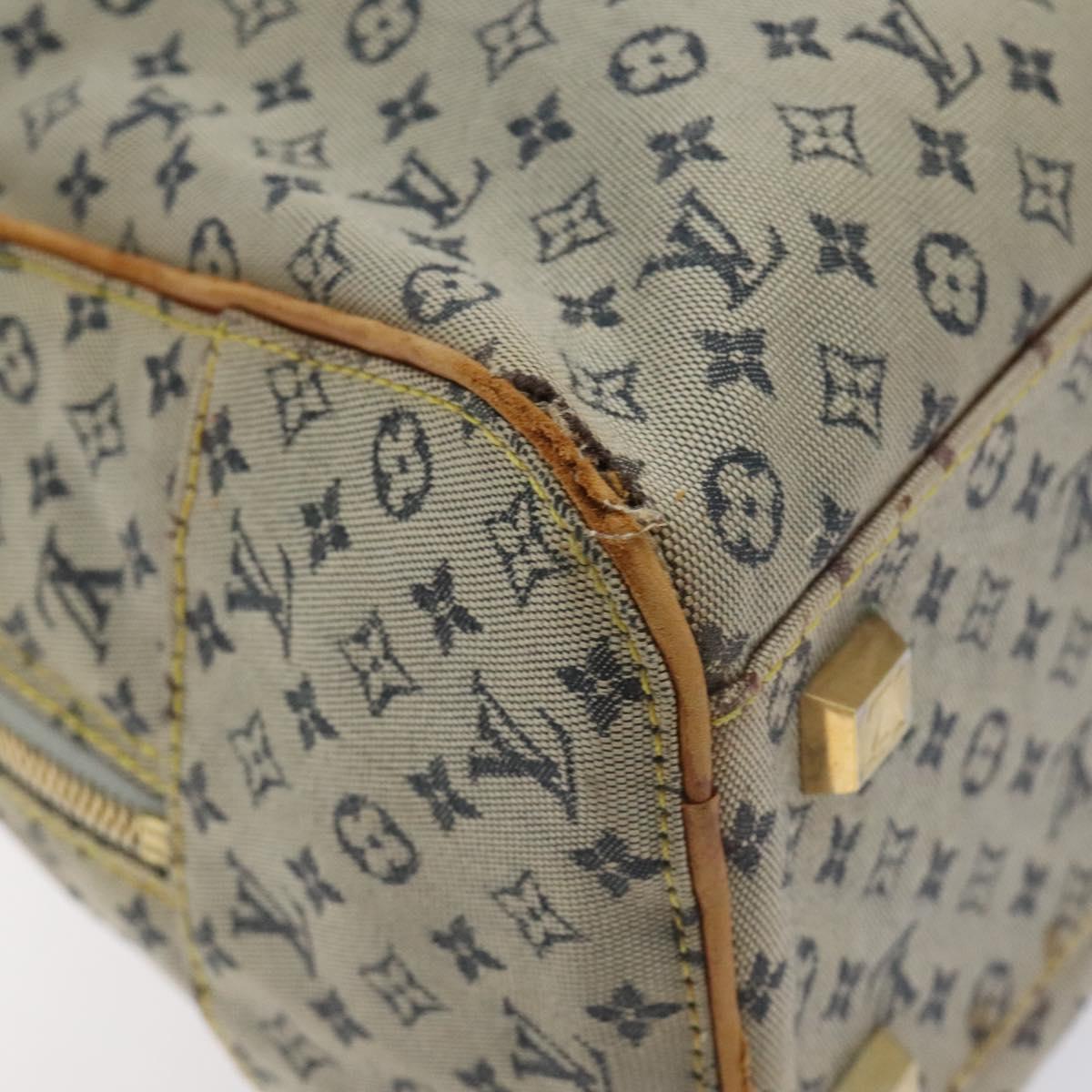 LOUIS VUITTON Monogram Mini Marie Hand Bag Blue M92003 LV Auth ti3219