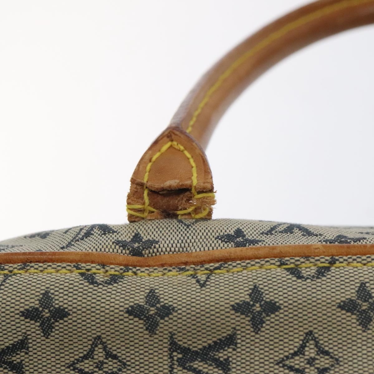 LOUIS VUITTON Monogram Mini Marie Hand Bag Blue M92003 LV Auth ti3219
