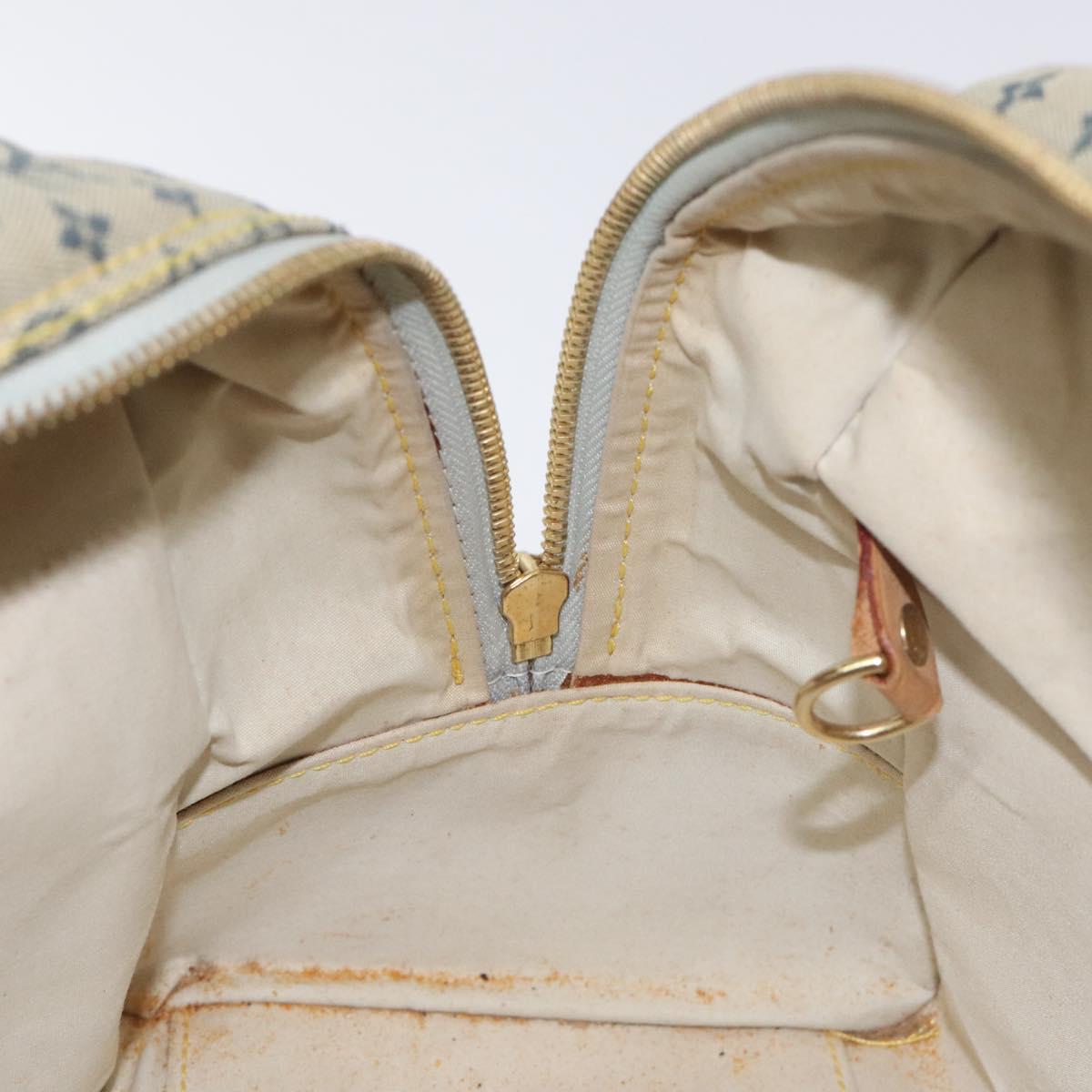 LOUIS VUITTON Monogram Mini Marie Hand Bag Blue M92003 LV Auth ti3219