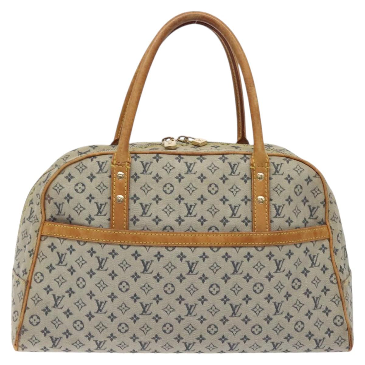 LOUIS VUITTON Monogram Mini Marie Hand Bag Blue M92003 LV Auth ti3219