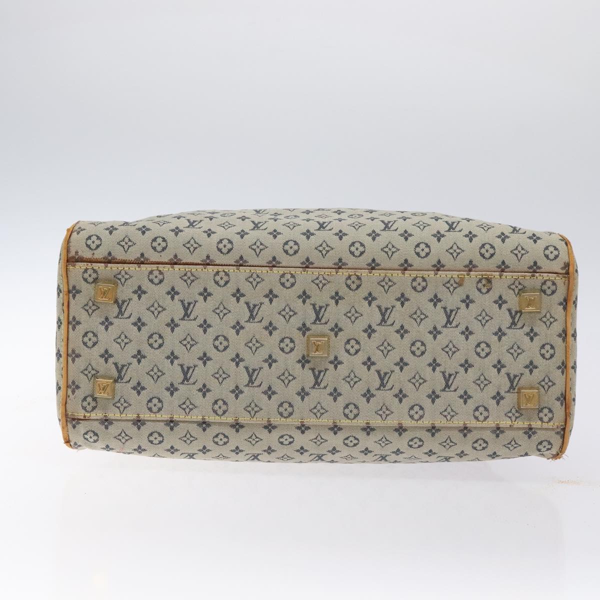 LOUIS VUITTON Monogram Mini Marie Hand Bag Blue M92003 LV Auth ti3219