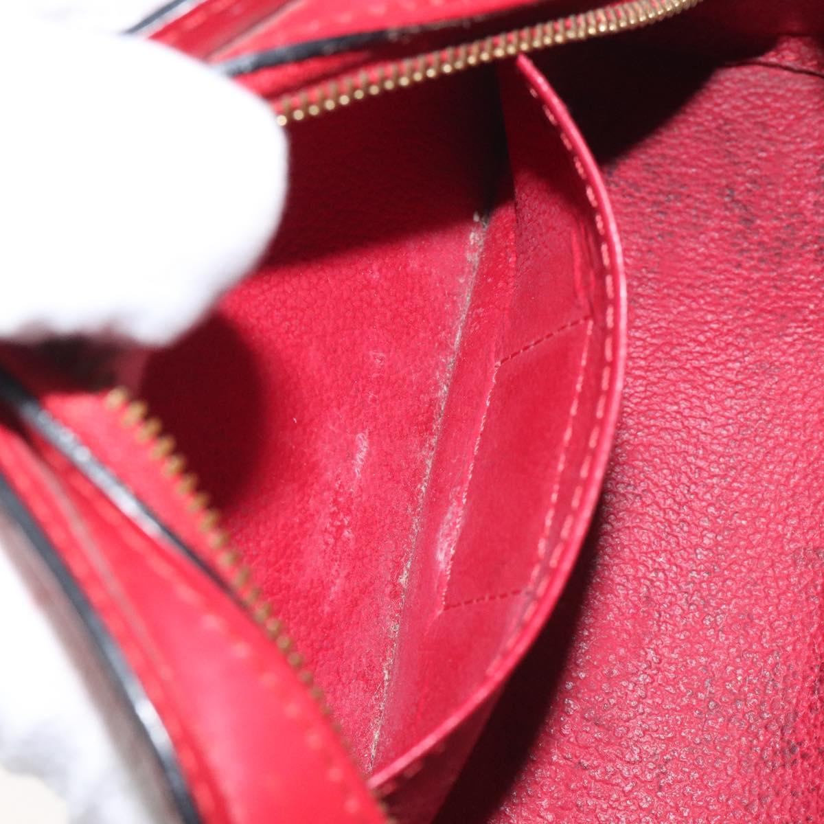 LOUIS VUITTON Epi Dauphine PM Pouch Castilian Red M48447 LV Auth ti3225