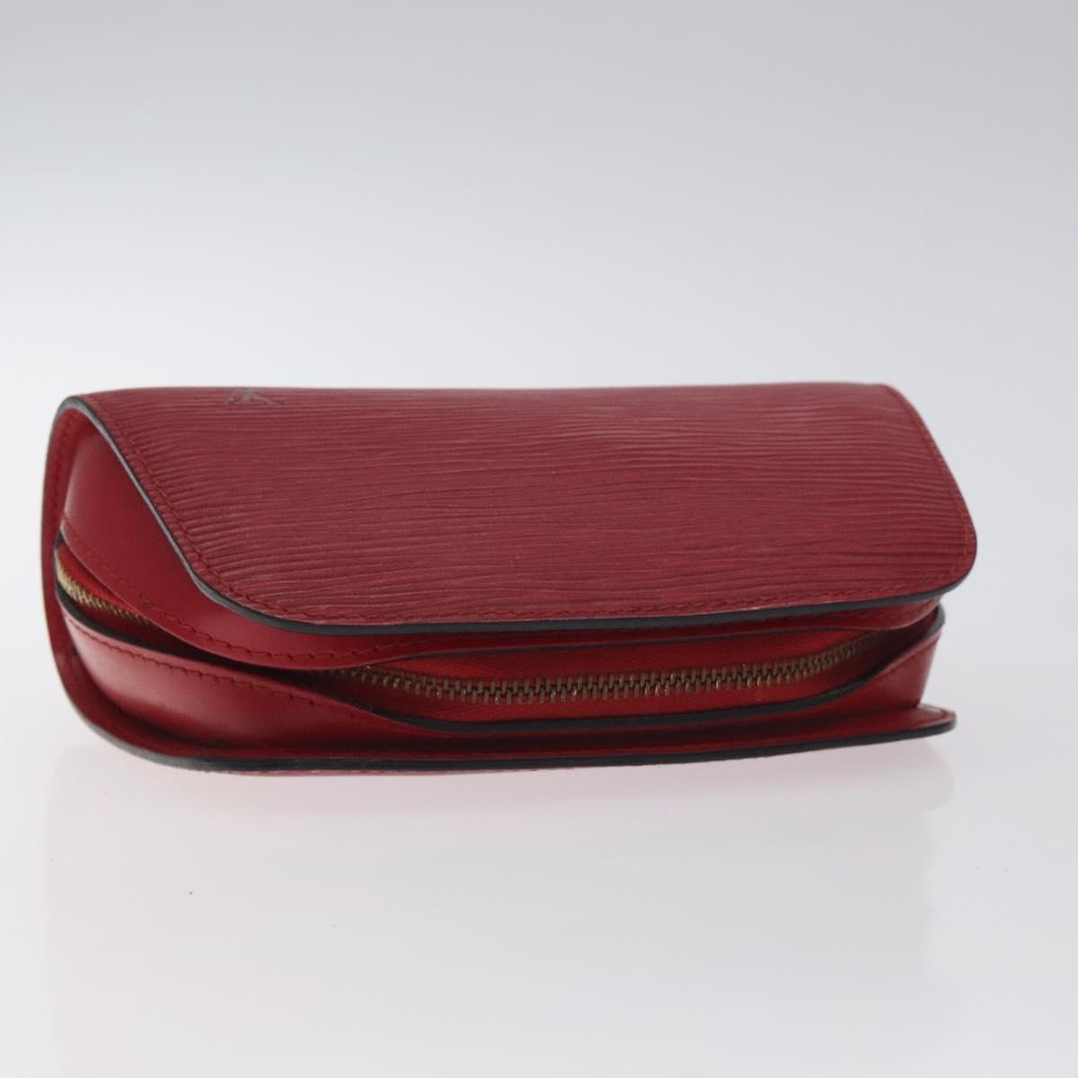 LOUIS VUITTON Epi Dauphine PM Pouch Castilian Red M48447 LV Auth ti3225