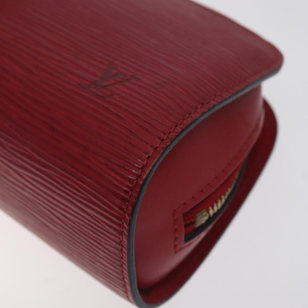LOUIS VUITTON Epi Dauphine PM Pouch Castilian Red M48447 LV Auth ti3225