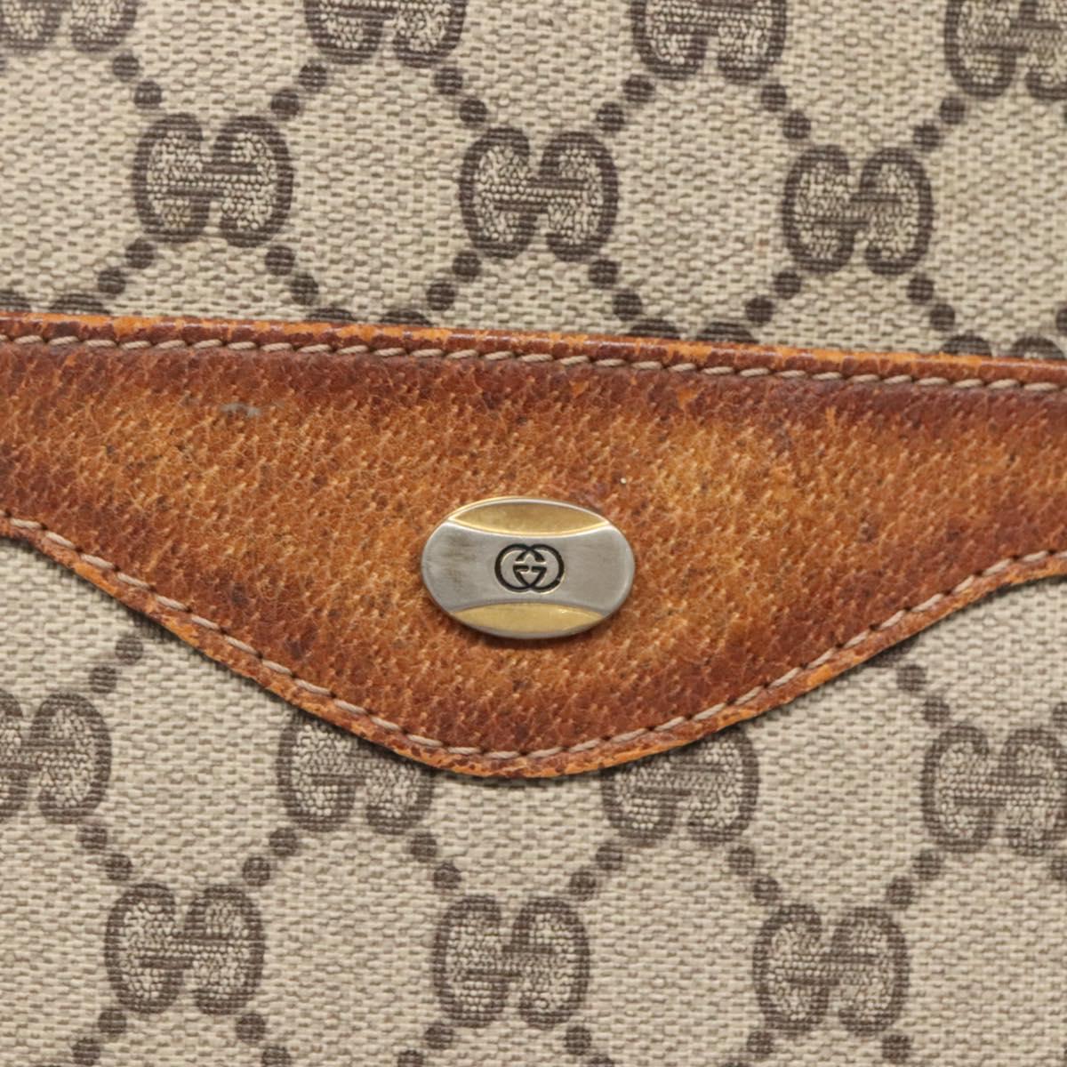 GUCCI GG Supreme Web Sherry Line Tote Bag PVC Beige Gold 39 002 4487 Auth ti3236