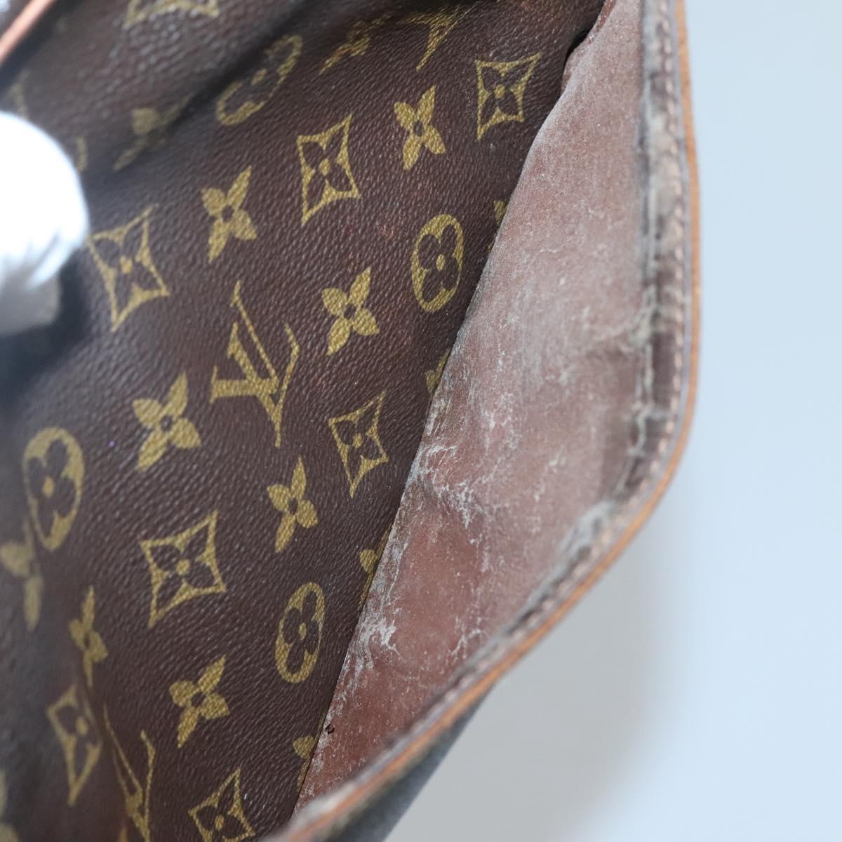 LOUIS VUITTON Monogram Compiegne 28 Clutch Bag M51845 LV Auth ti3246