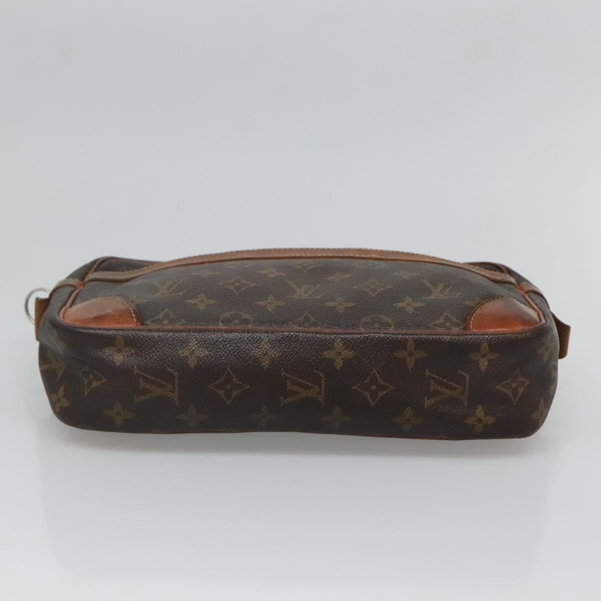 LOUIS VUITTON Monogram Compiegne 28 Clutch Bag M51845 LV Auth ti3246