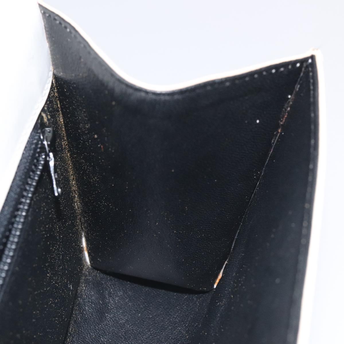 BALLY Chain Shoulder Bag Patent Leather Yellow Gold Auth ti3256