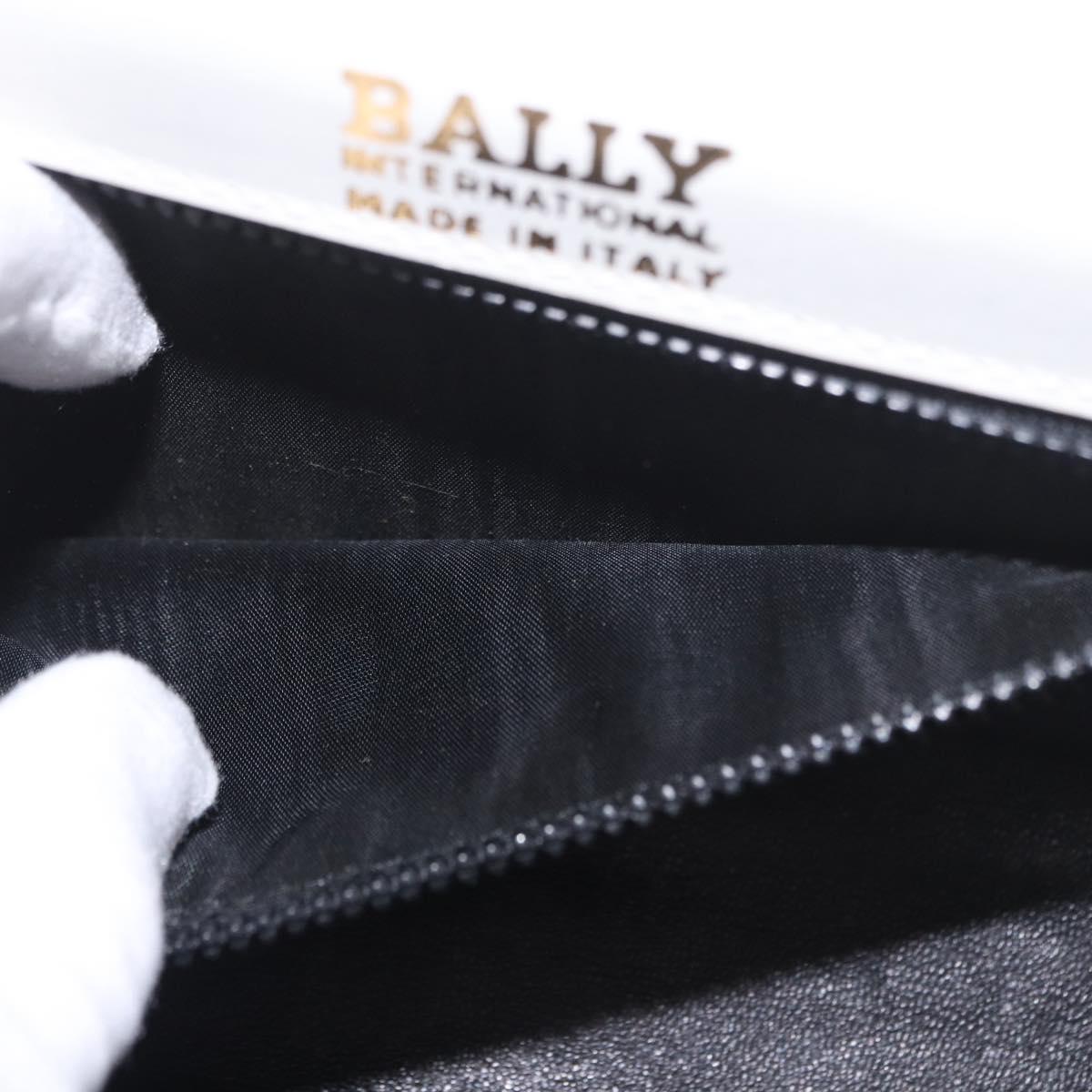 BALLY Chain Shoulder Bag Patent Leather Yellow Gold Auth ti3256