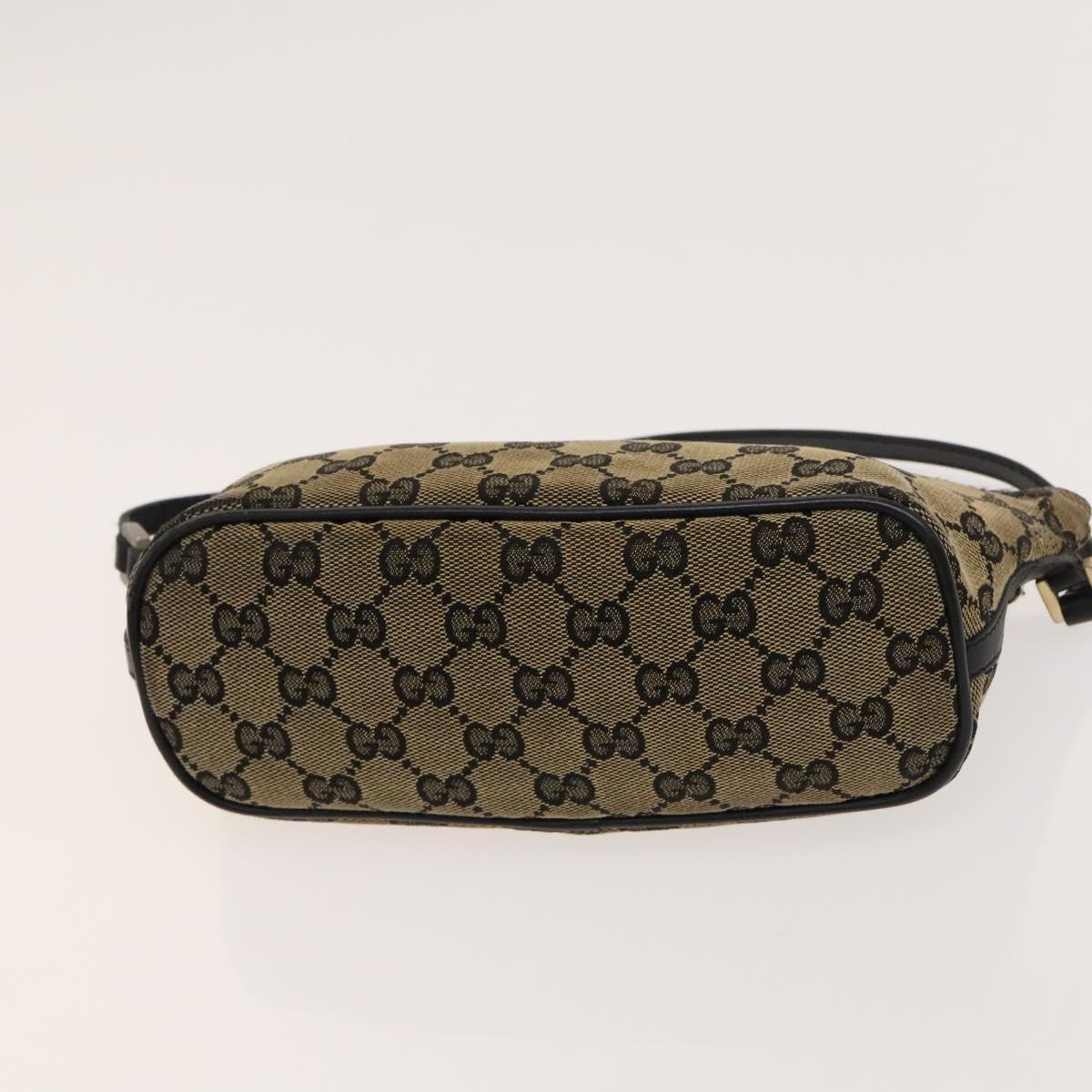 GUCCI GG Canvas Shoulder Bag 3Set Beige Navy Brown Auth ti3267