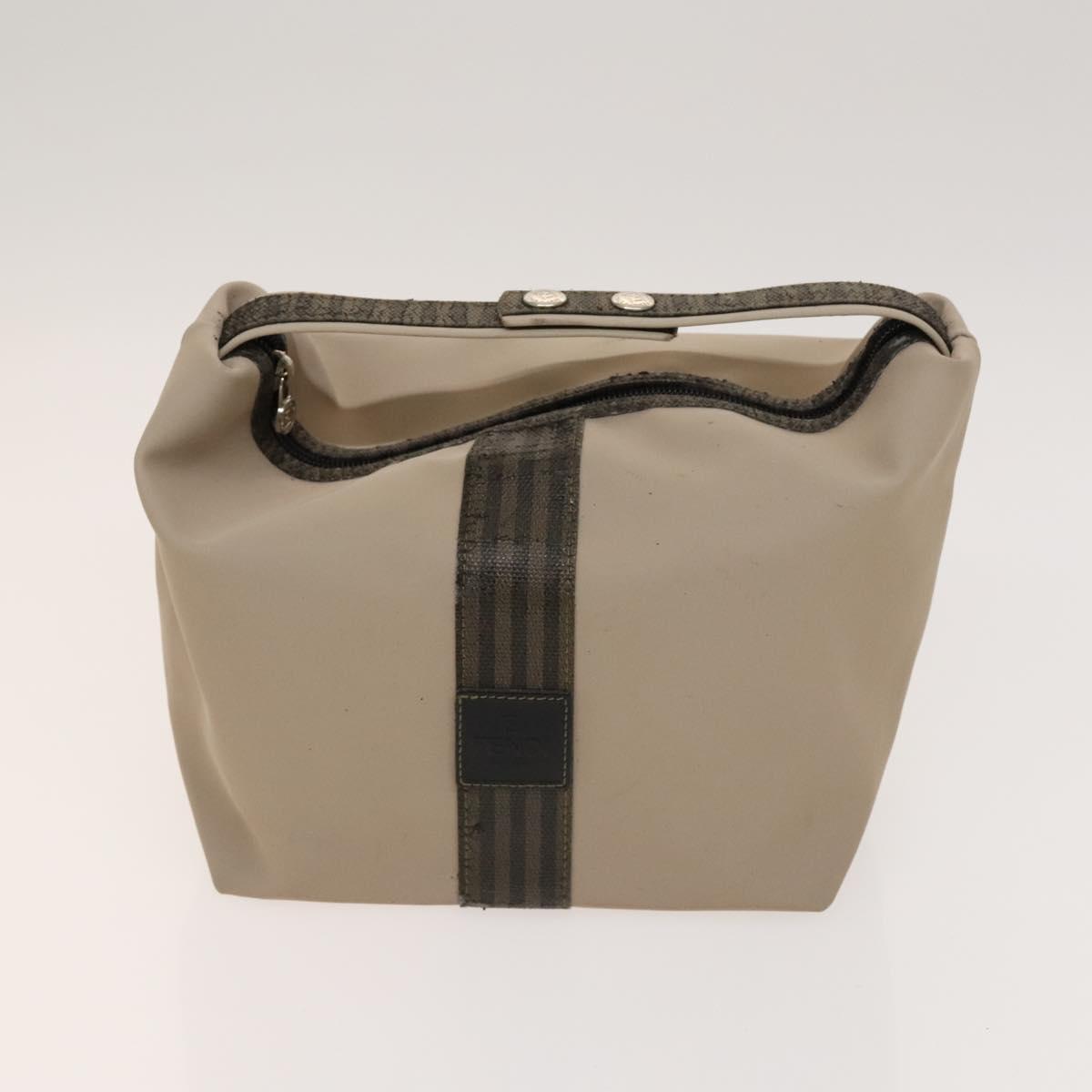 BALLY Fendi Hand Bag PVC Enamel 3Set Black Brown Auth ti3268