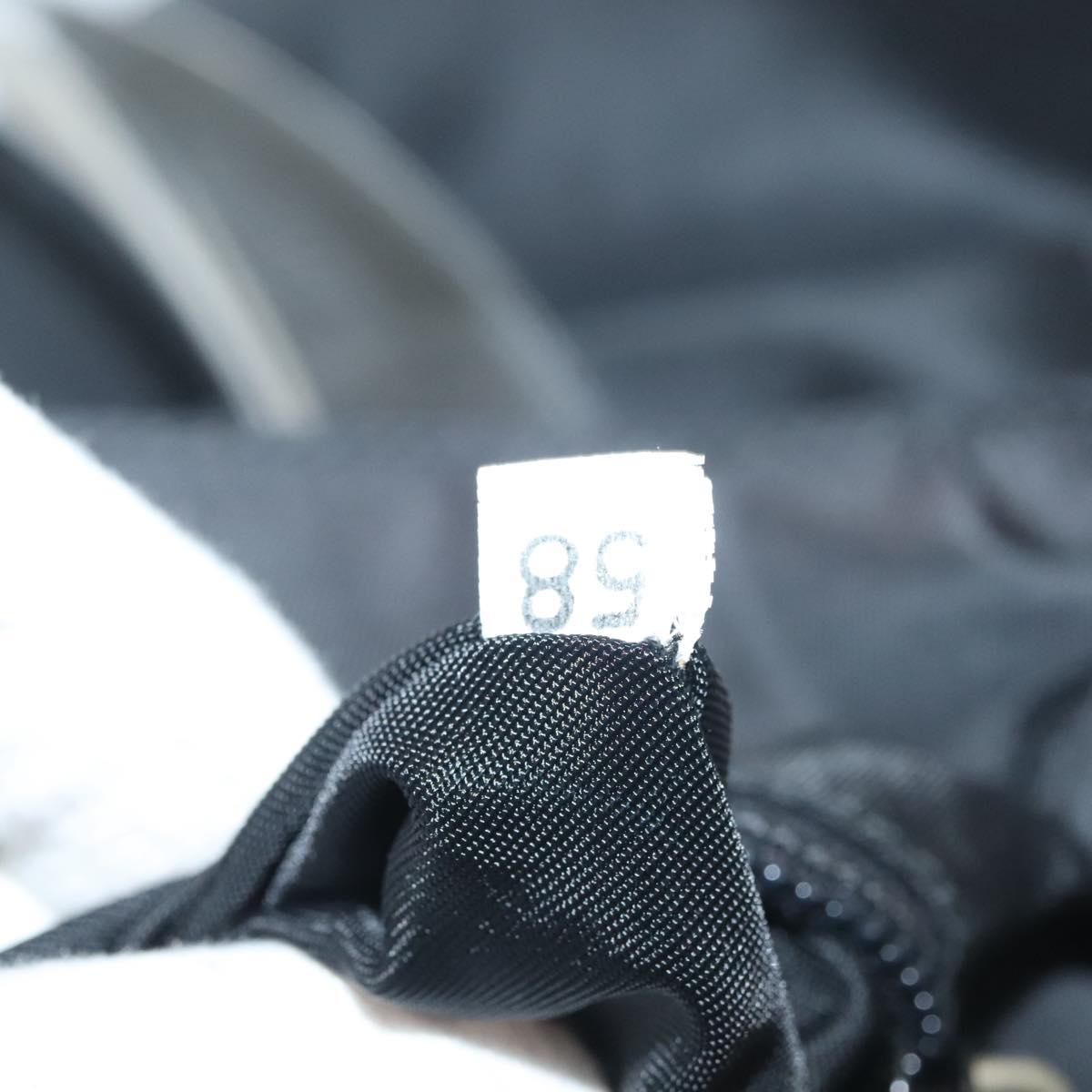 PRADA Hand Bag Nylon Black Silver Auth ti3274