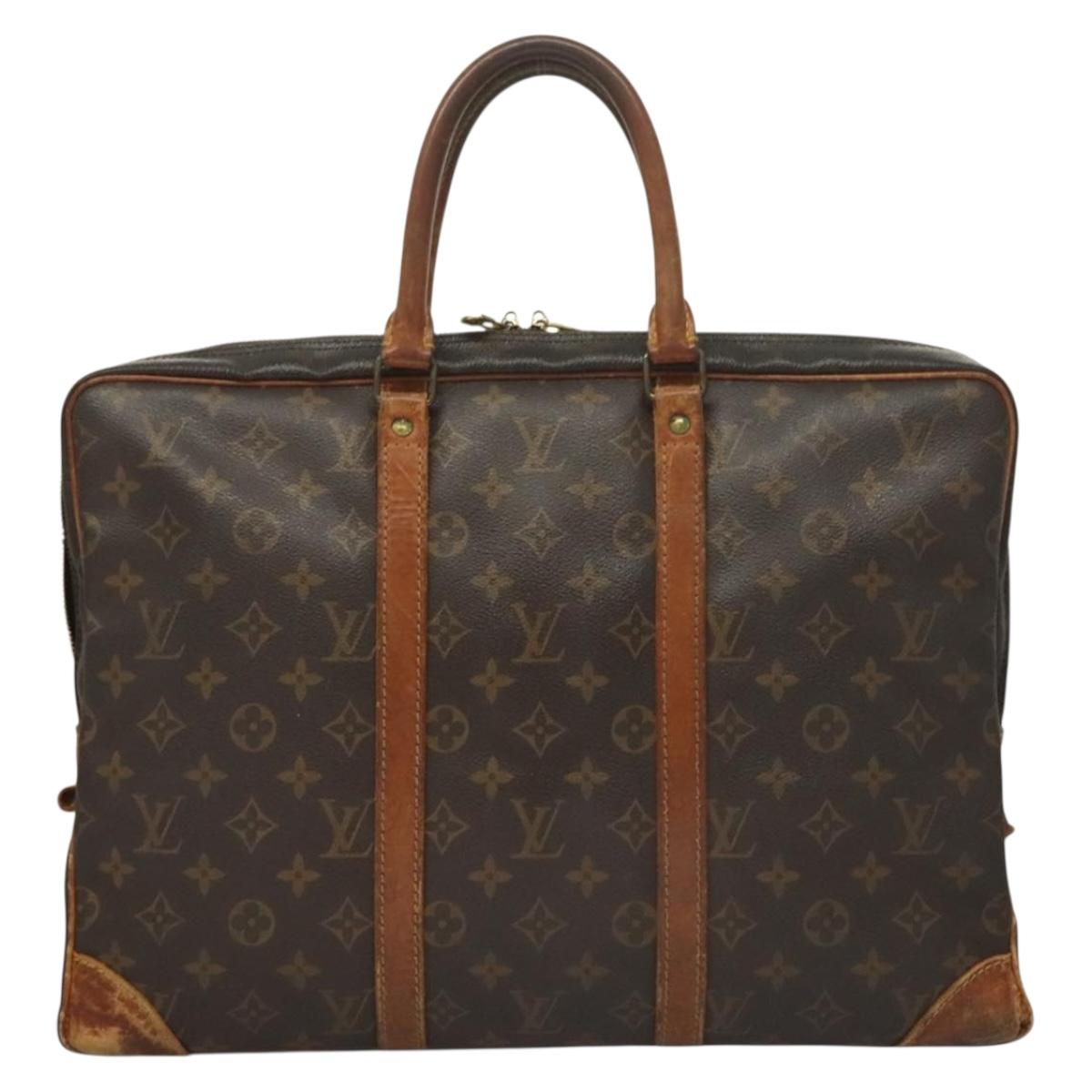 LOUIS VUITTON Monogram Porte Documents Voyage Business Bag M52005 LV Auth ti3285