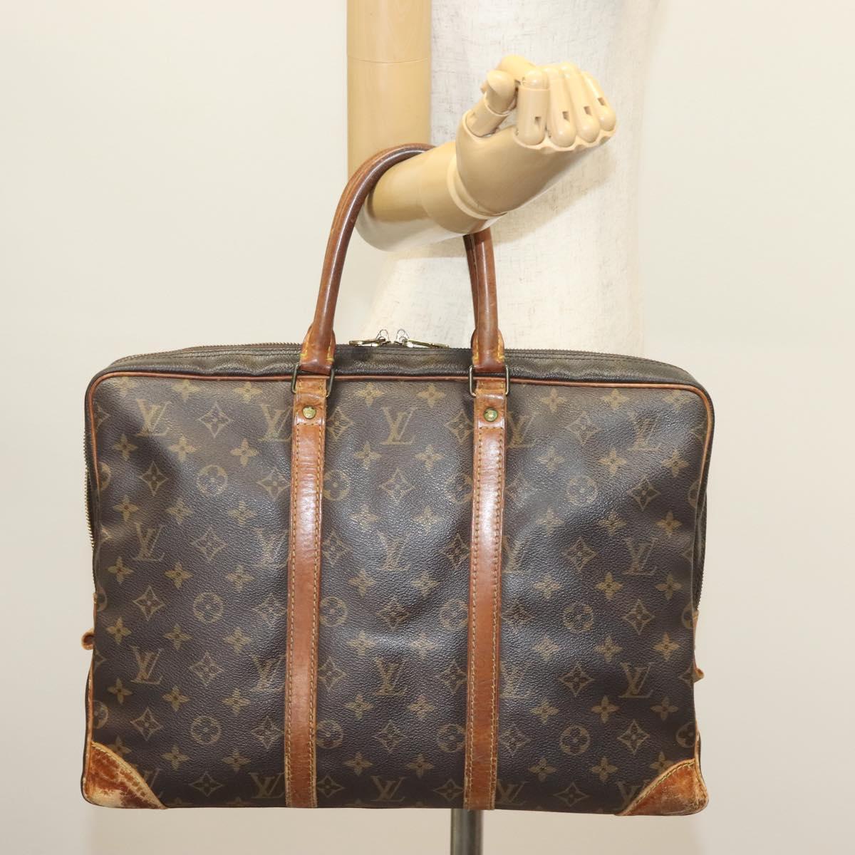 LOUIS VUITTON Monogram Porte Documents Voyage Business Bag M52005 LV Auth ti3285