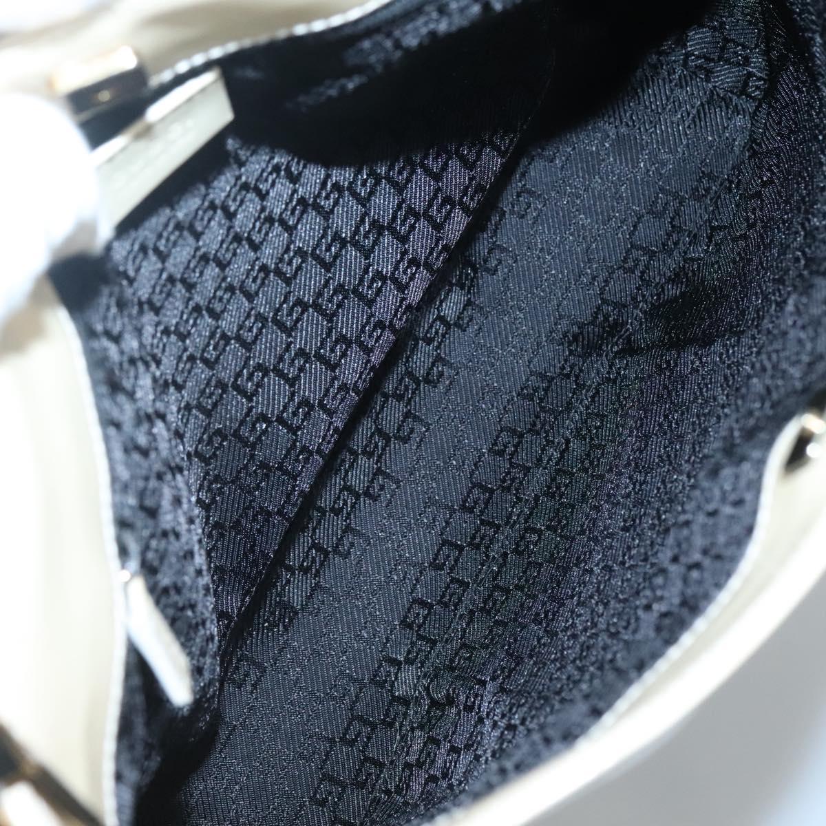 GUCCI Shoulder Bag Canvas White Gold 001 4231 Auth ti3314