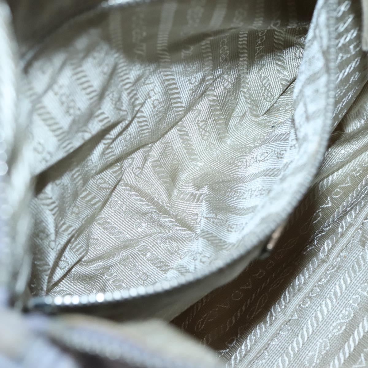 PRADA Shoulder Bag Nylon Purple Silver Auth ti3319