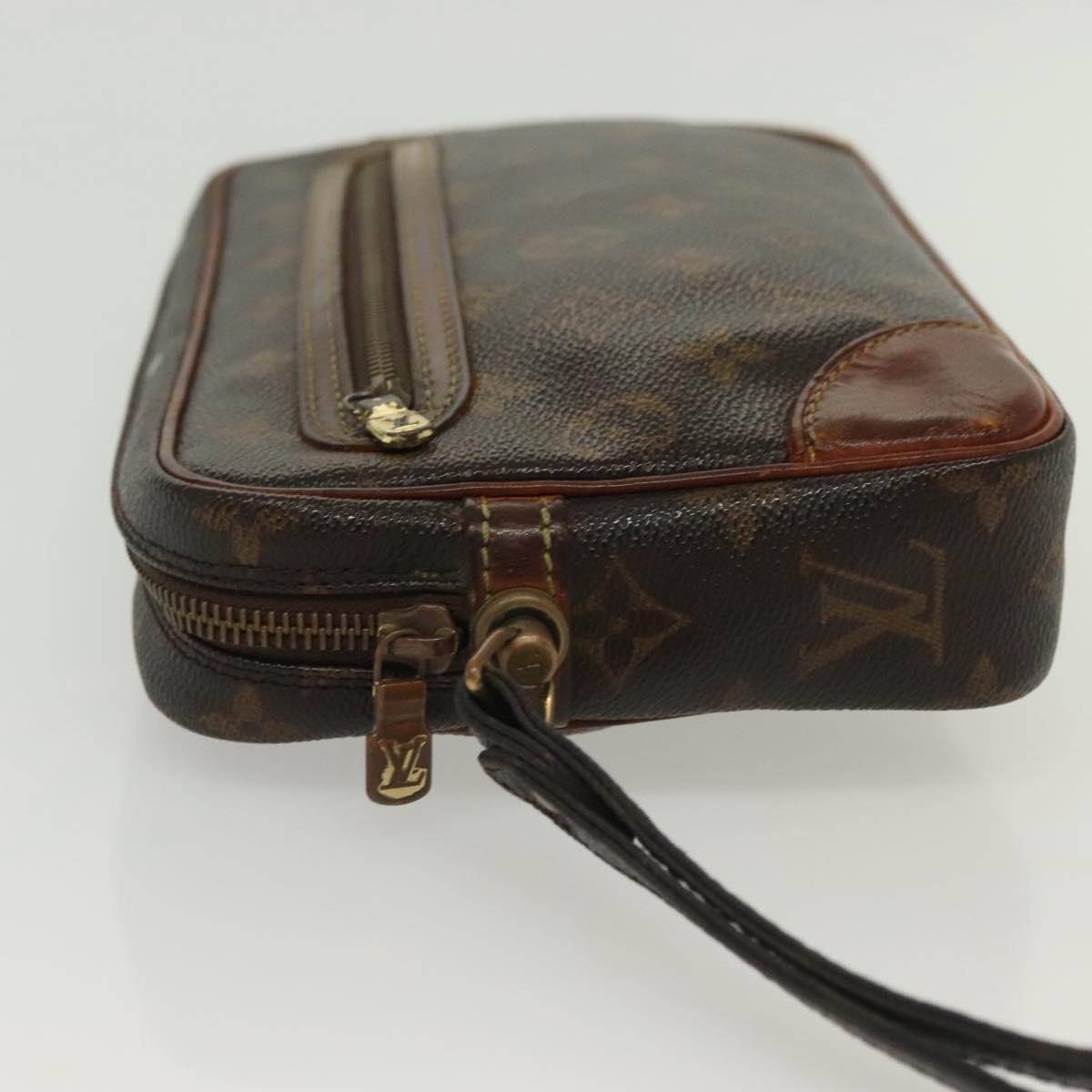 LOUIS VUITTON Monogram Marly Dragonne GM Clutch Bag M51825 LV Auth ti3330