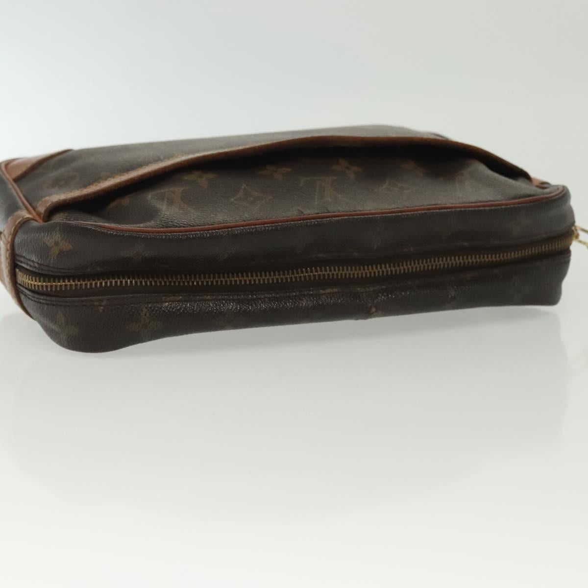 LOUIS VUITTON Monogram Compiegne 28 Clutch Bag M51845 LV Auth ti3333