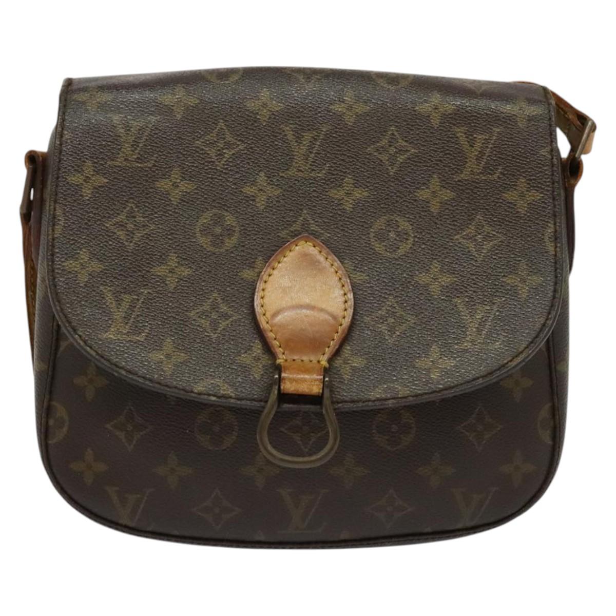 LOUIS VUITTON Monogram Saint Cloud GM Shoulder Bag M51242 LV Auth ti3334