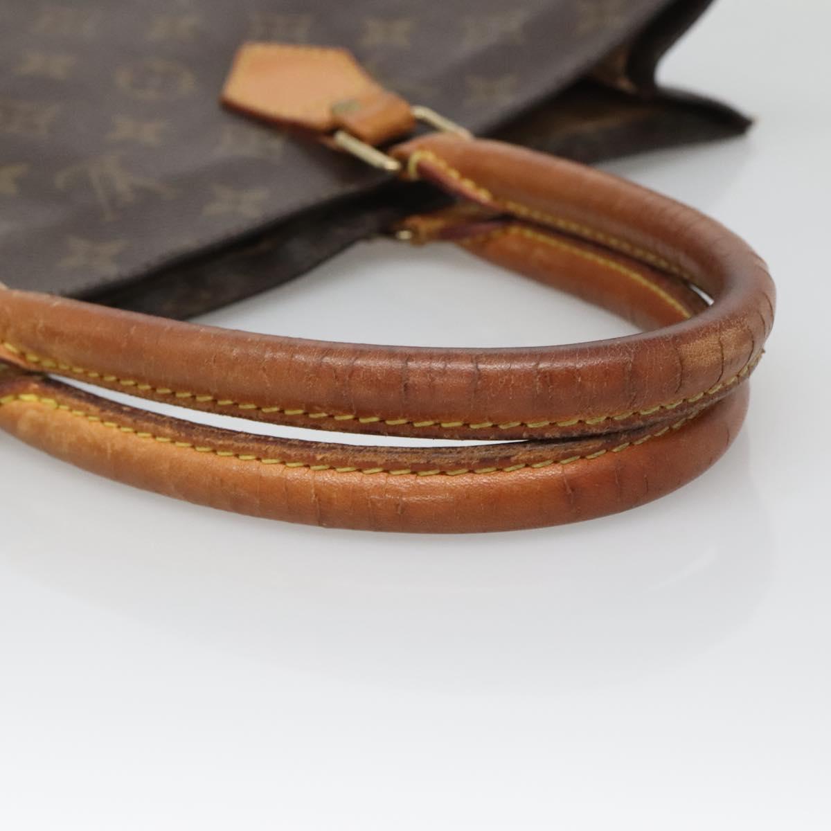 LOUIS VUITTON Monogram Sac Plat Hand Bag M51140 LV Auth ti3335