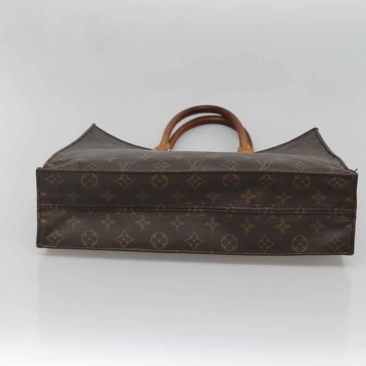 LOUIS VUITTON Monogram Sac Plat Hand Bag M51140 LV Auth ti3335