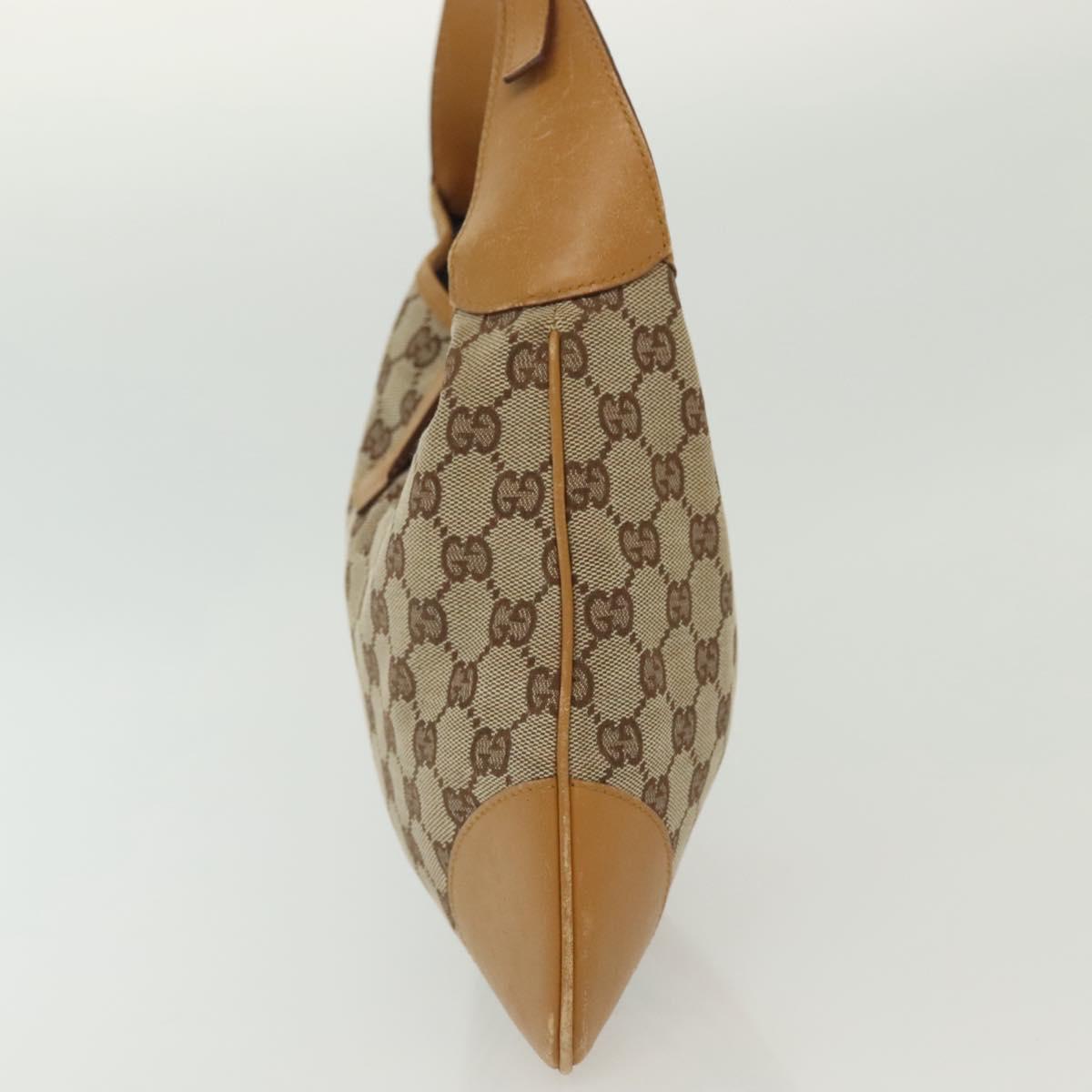 GUCCI GG Canvas Sherry Line Jackie Shoulder Bag Beige Gold 001 4057 Auth ti3339