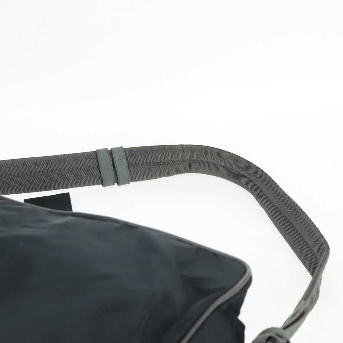 PRADA Sports Hand Bag Nylon 2way Navy Silver Auth ti3358