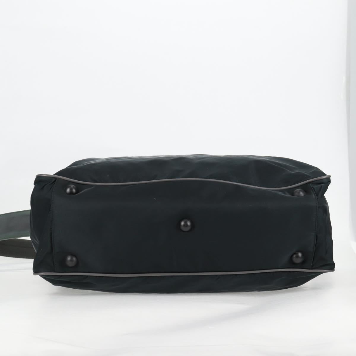 PRADA Sports Hand Bag Nylon 2way Navy Silver Auth ti3358