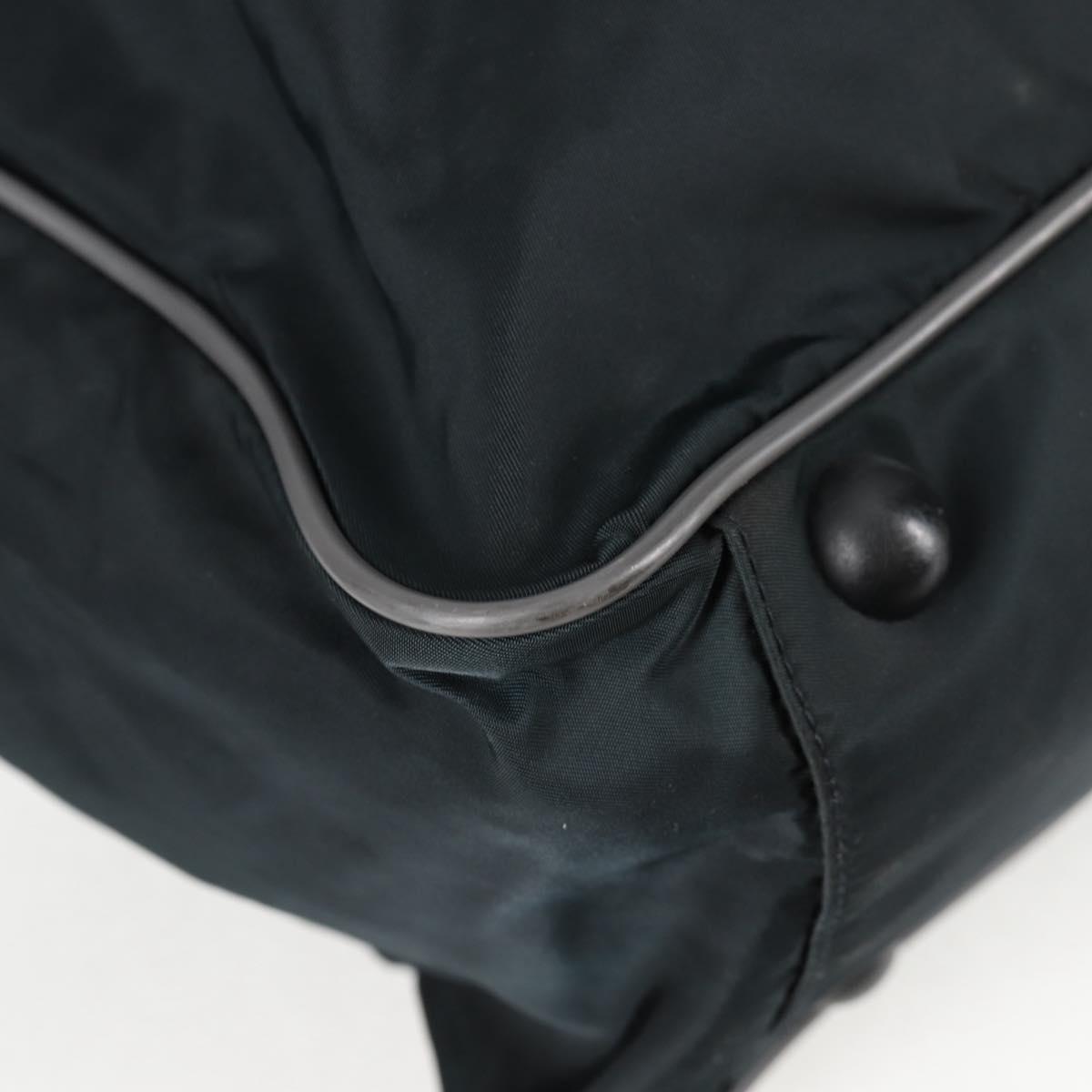 PRADA Sports Hand Bag Nylon 2way Navy Silver Auth ti3358