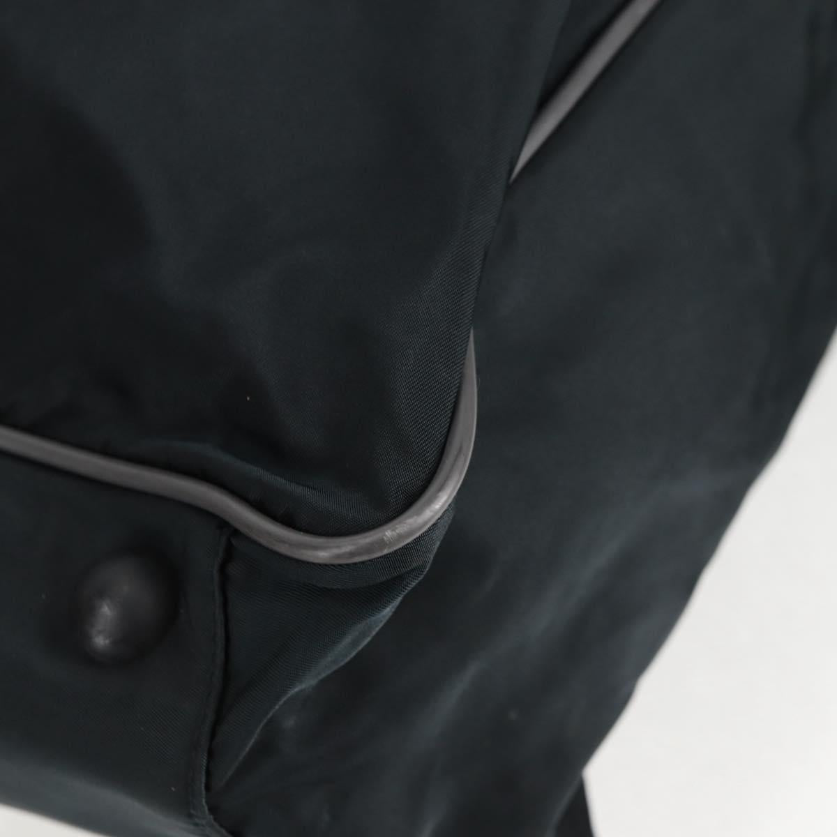 PRADA Sports Hand Bag Nylon 2way Navy Silver Auth ti3358