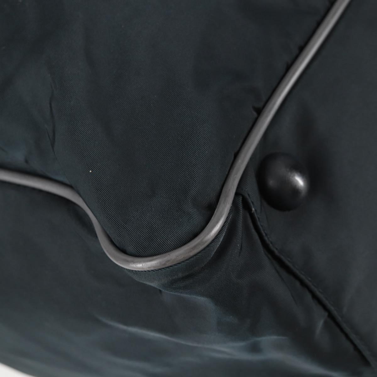 PRADA Sports Hand Bag Nylon 2way Navy Silver Auth ti3358