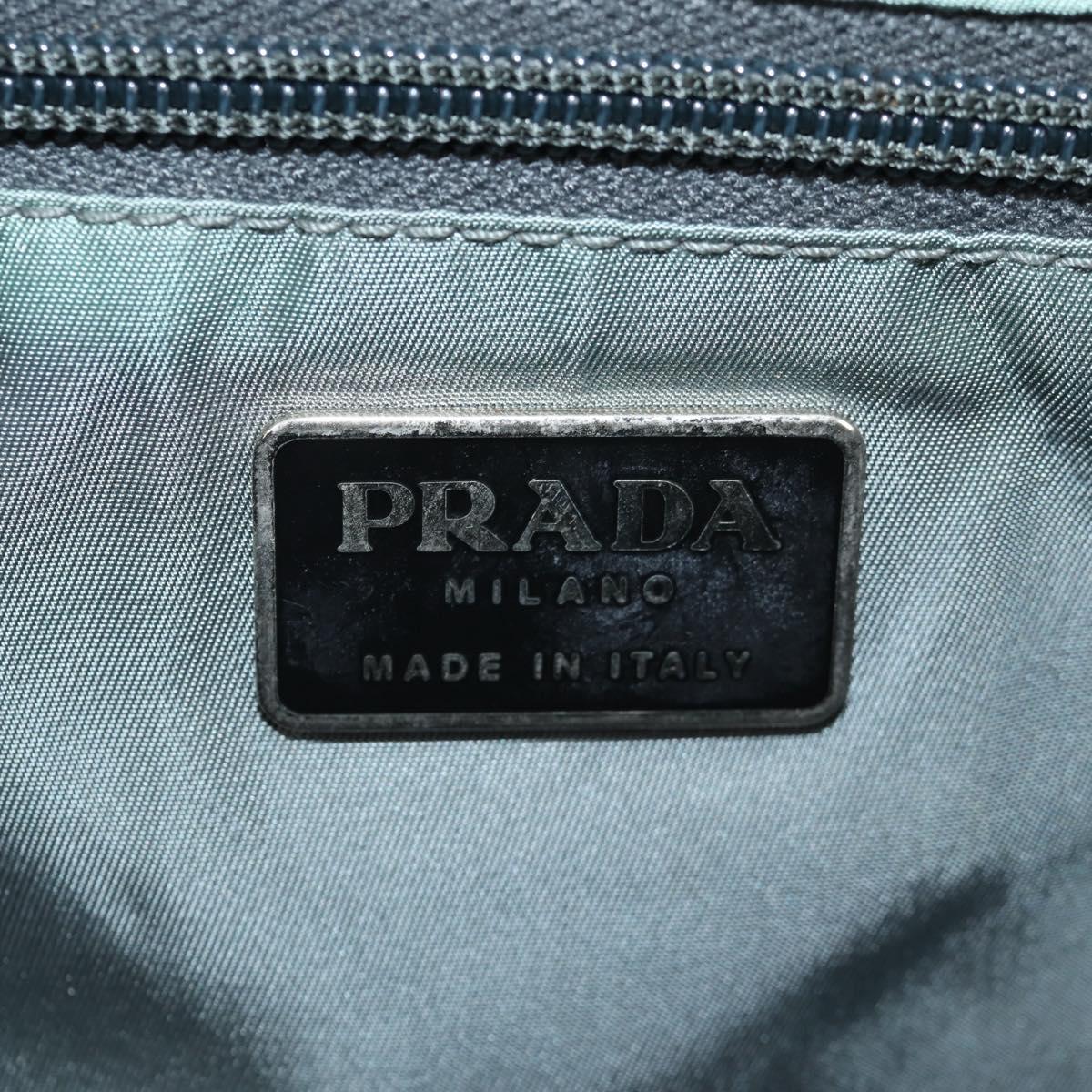 PRADA Sports Hand Bag Nylon 2way Navy Silver Auth ti3358