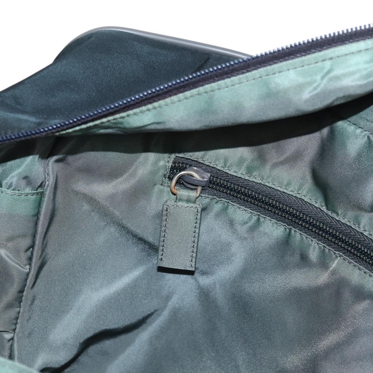 PRADA Sports Hand Bag Nylon 2way Navy Silver Auth ti3358