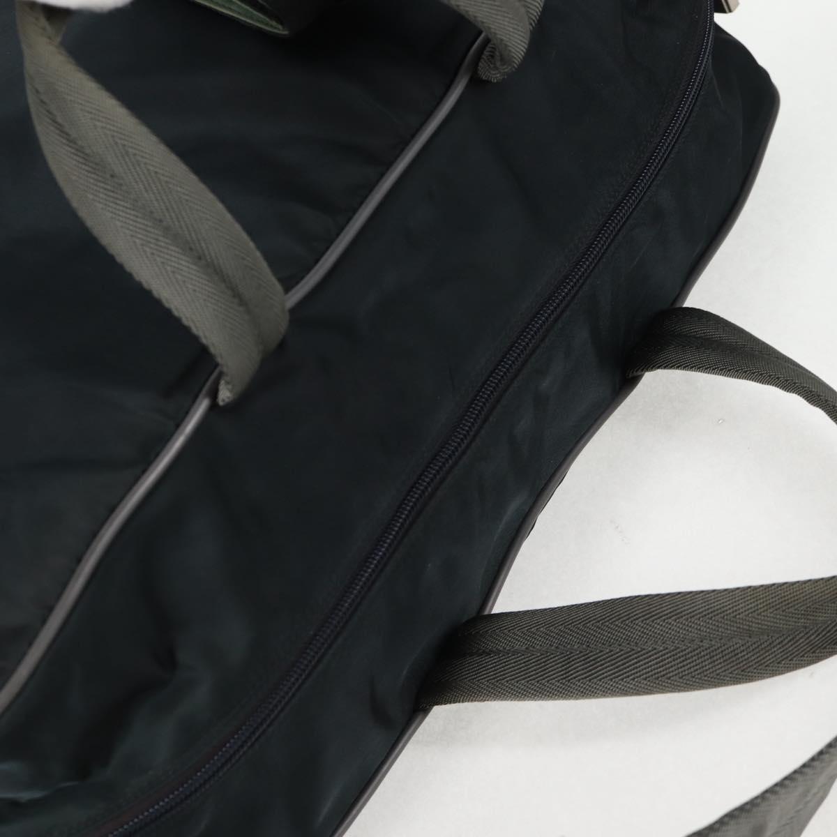 PRADA Sports Hand Bag Nylon 2way Navy Silver Auth ti3358