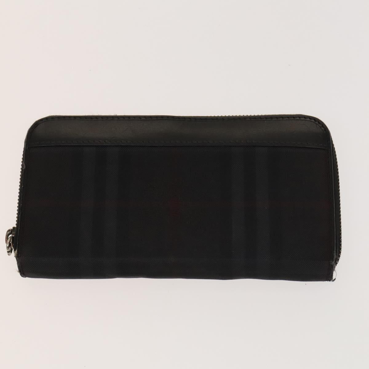 MCM Nova Check Blue Label Key Case Pouch Wallet Canvas Leather 4Set Auth ti3369