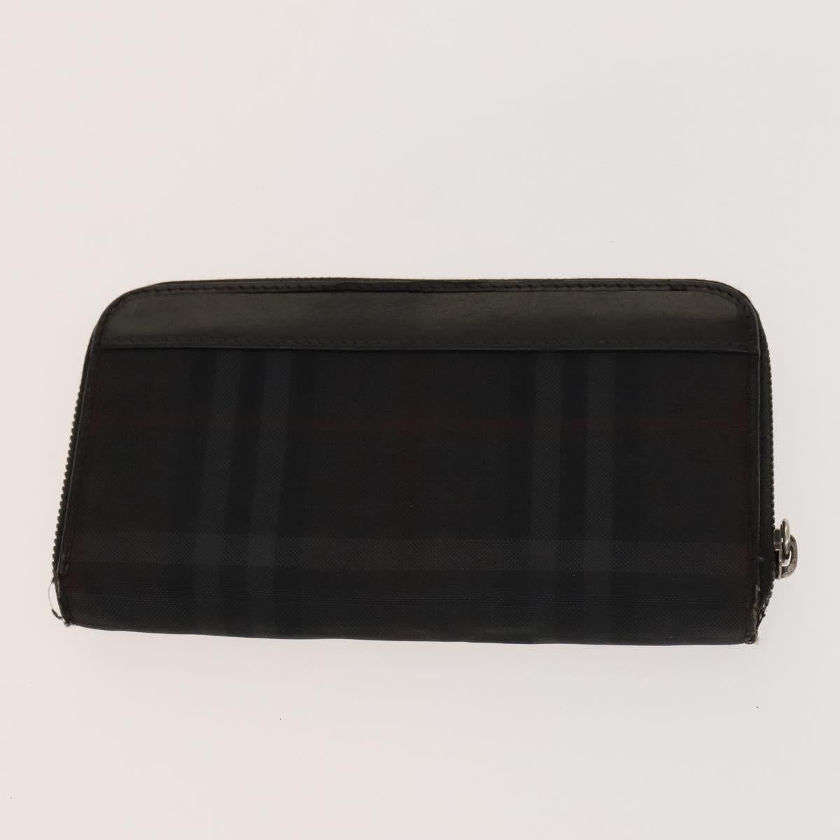 MCM Nova Check Blue Label Key Case Pouch Wallet Canvas Leather 4Set Auth ti3369