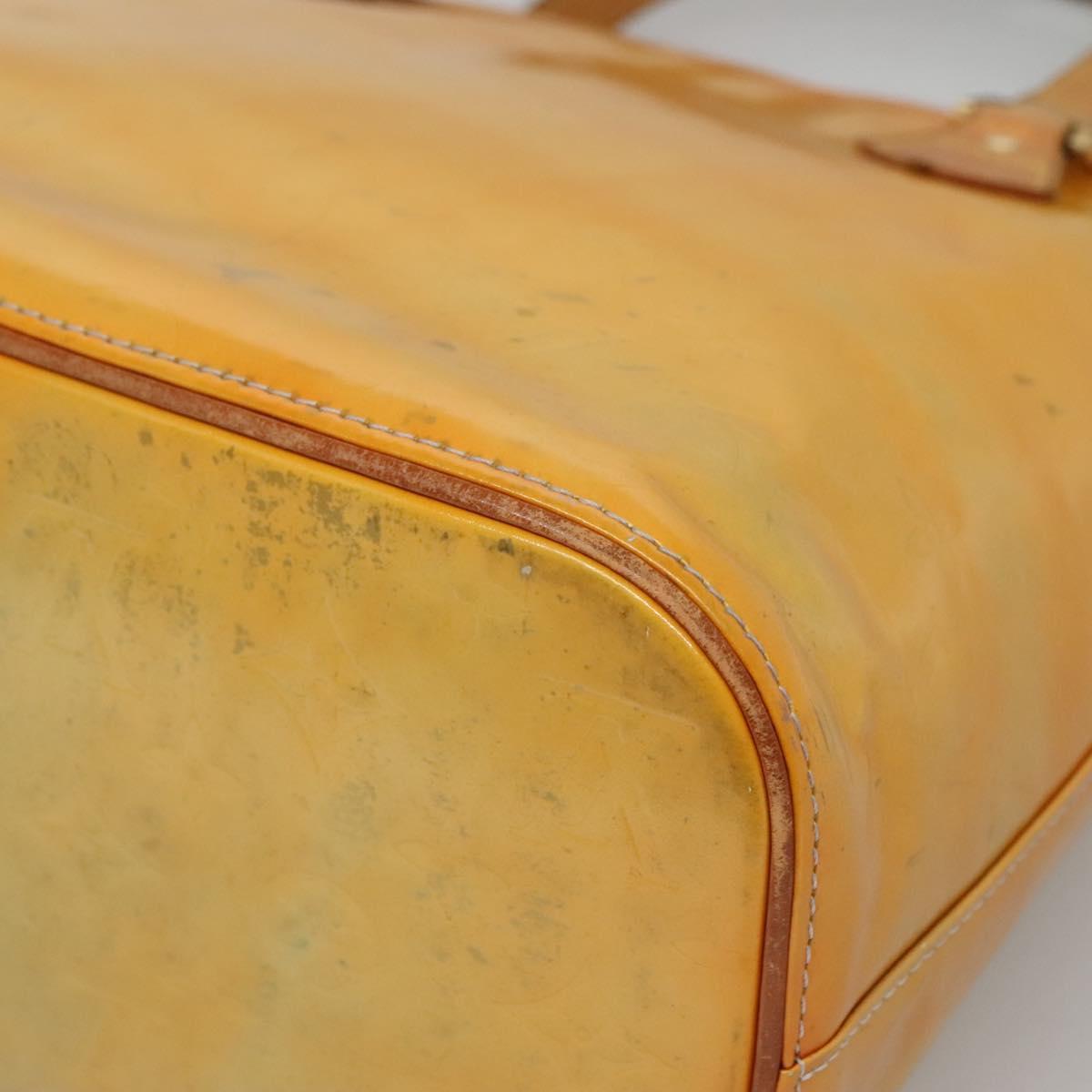 LOUIS VUITTON Monogram Vernis Houston Hand Bag Gris M91053 LV Auth ti3376