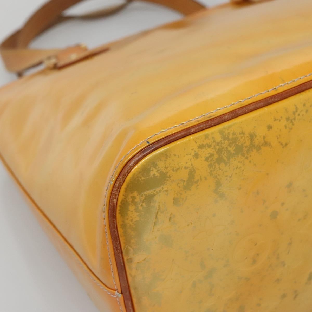 LOUIS VUITTON Monogram Vernis Houston Hand Bag Gris M91053 LV Auth ti3376