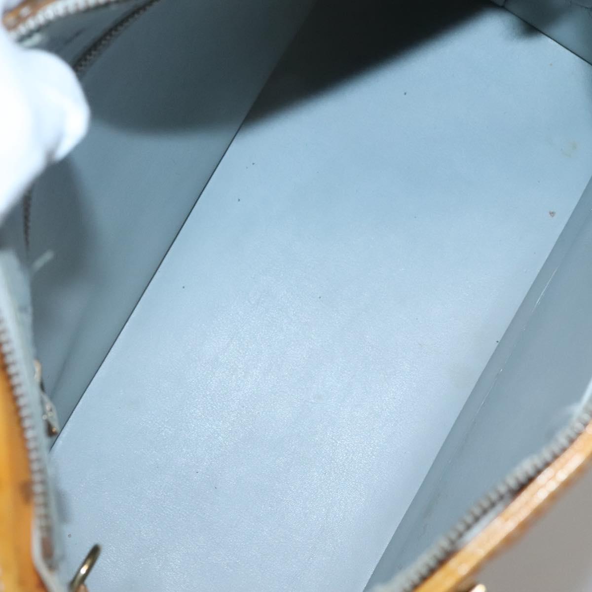 LOUIS VUITTON Monogram Vernis Houston Hand Bag Gris M91053 LV Auth ti3376