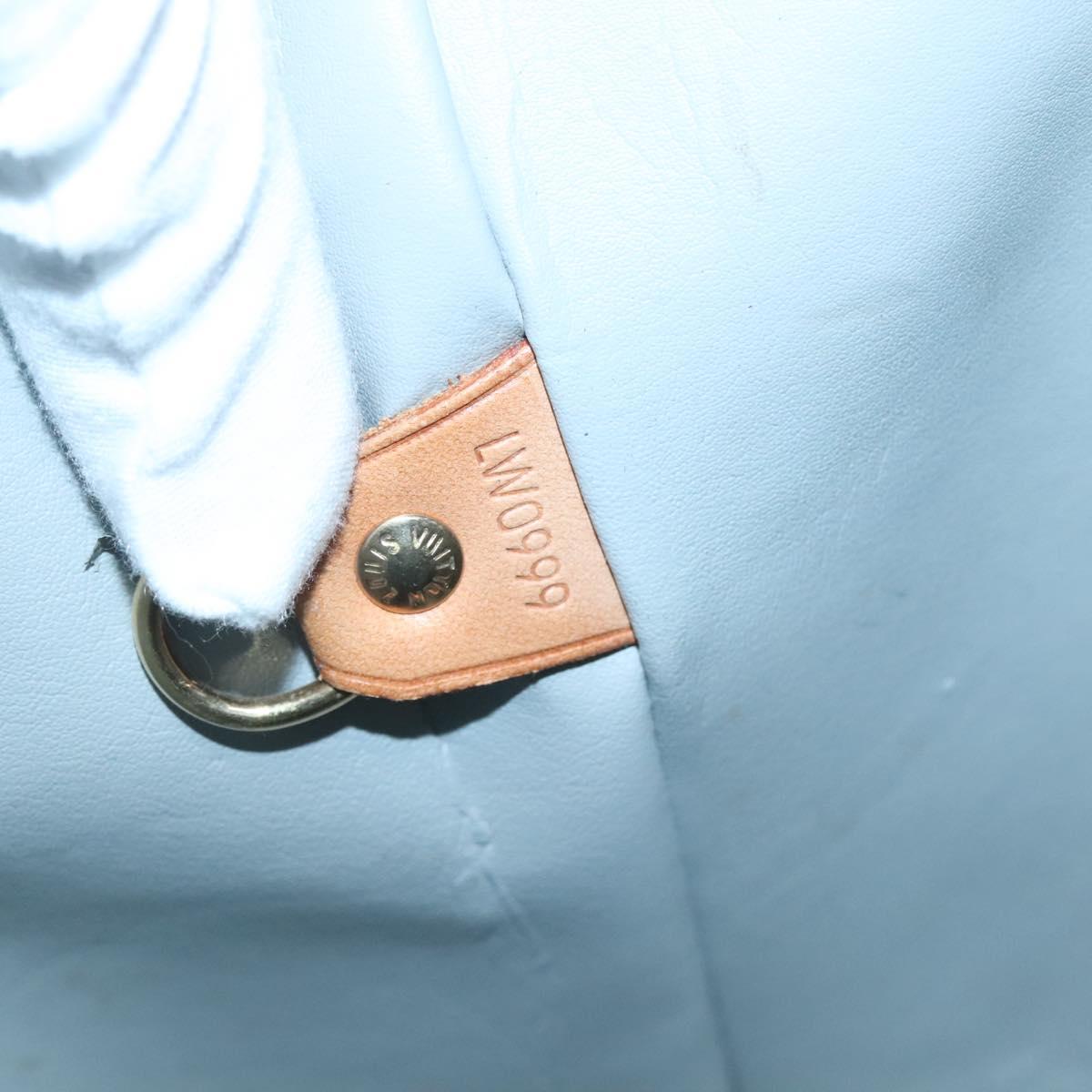 LOUIS VUITTON Monogram Vernis Houston Hand Bag Gris M91053 LV Auth ti3376